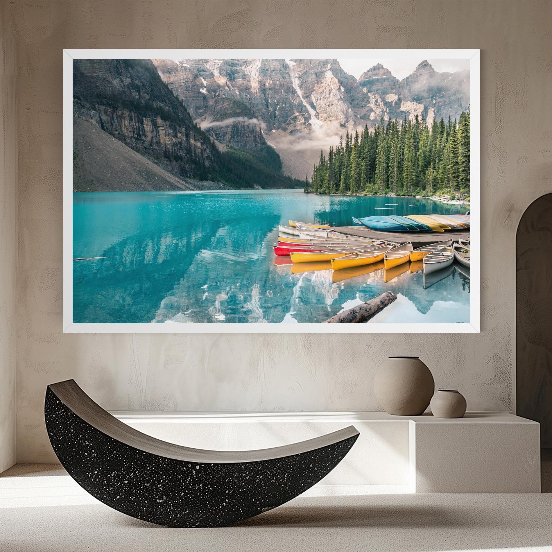 Beautiful Moraine Lake mockup 8