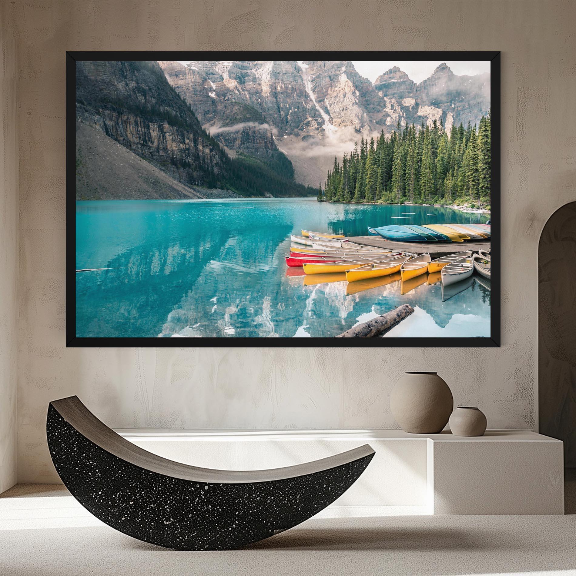 Картина на платно Beautiful Moraine Lake mockup 8