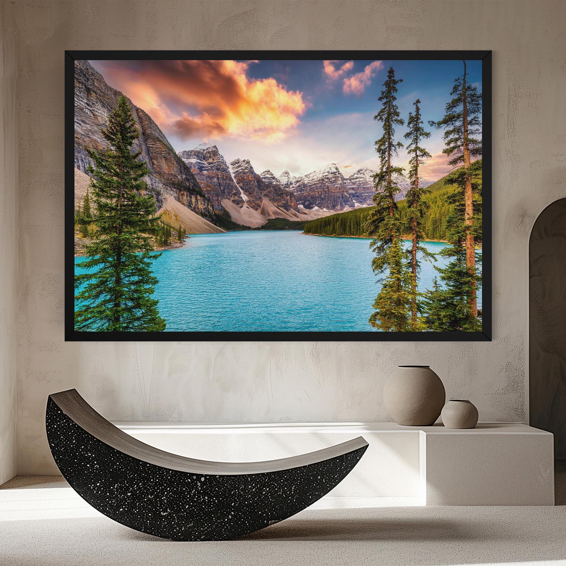 Картина на платно Blue Magic Lake mockup 8