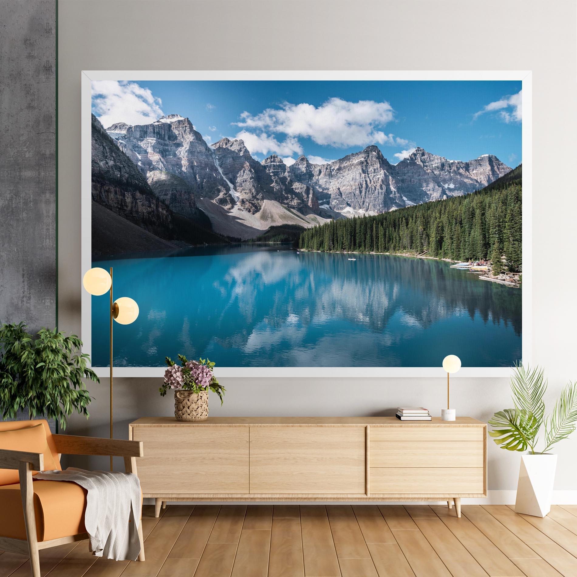 Картина на платно Beautiful Lake Canada mockup 9