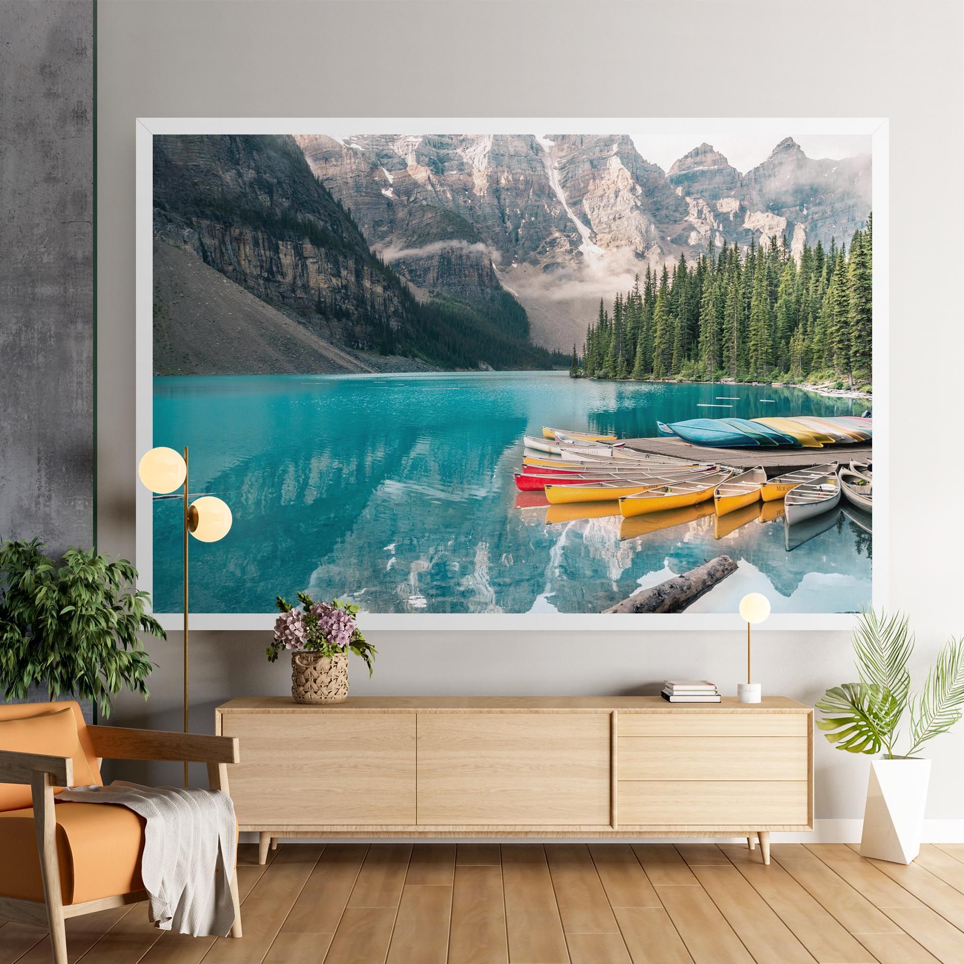 Beautiful Moraine Lake mockup 9