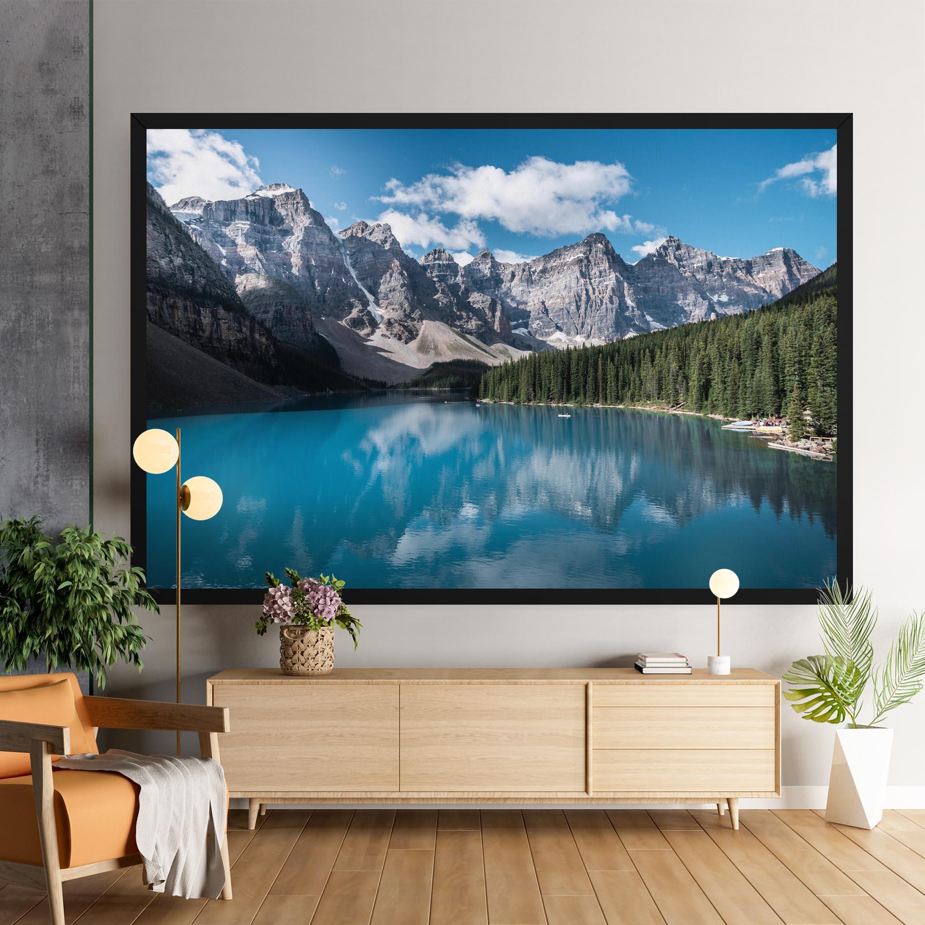 Картина на платно Beautiful Lake Canada mockup 9