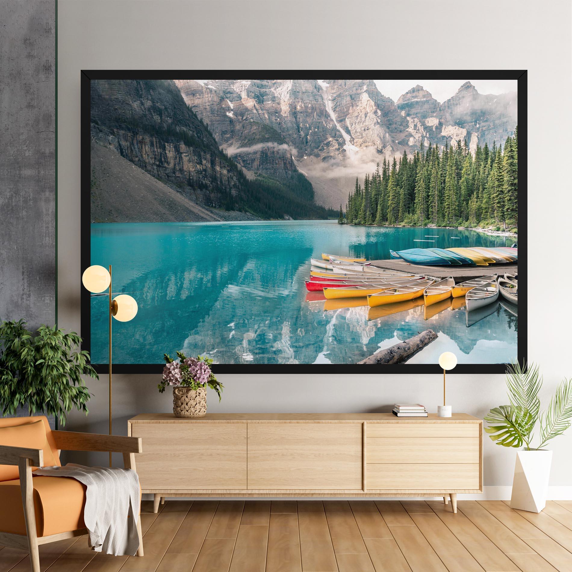 Картина на платно Beautiful Moraine Lake mockup 9