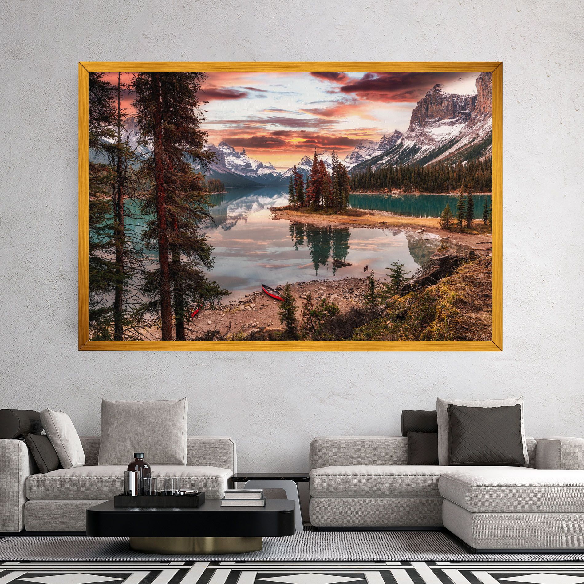 Sunset Lake View mockup 2