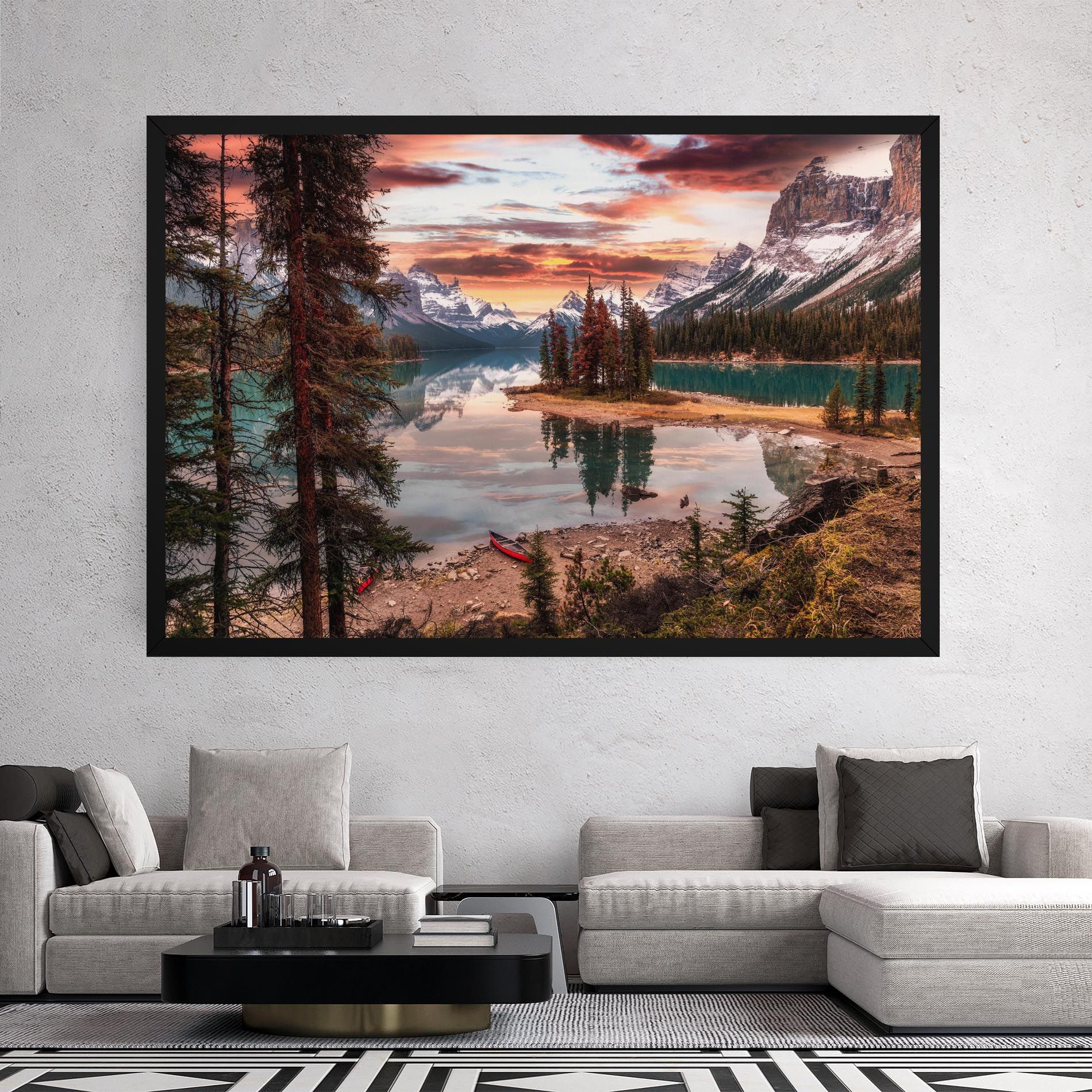 Sunset Lake View mockup 2