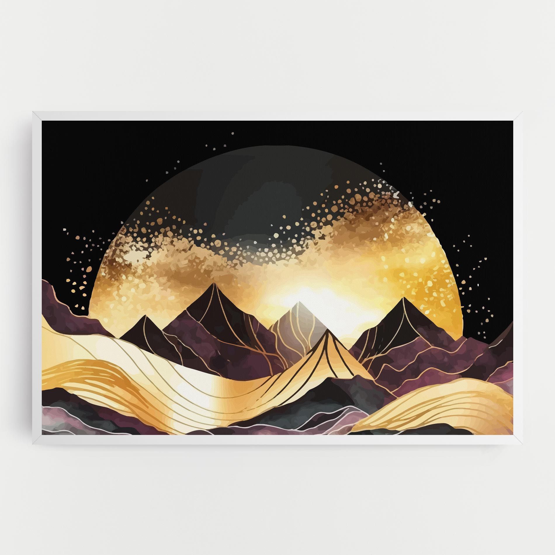 Purple Gold Mountain mockup 0