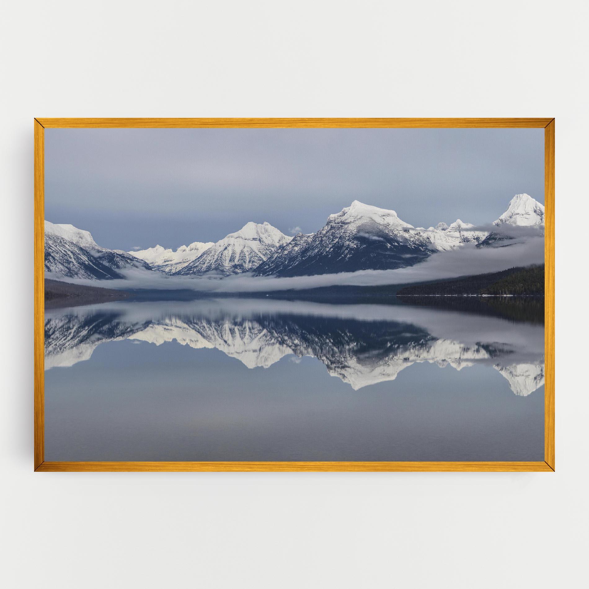 Картина на платно Beautiful Snowy Mountain mockup 0