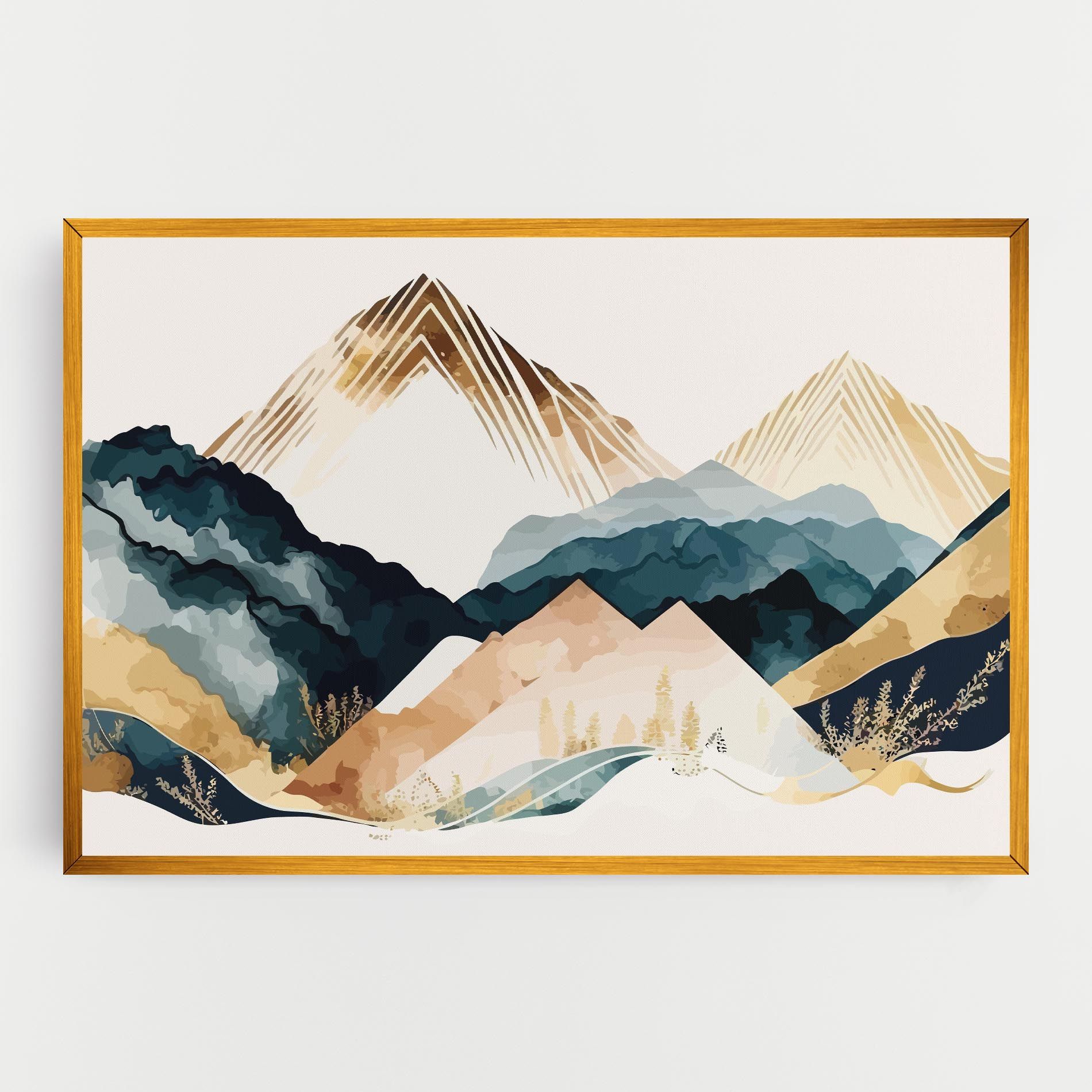 Gold Green Mountain mockup 0