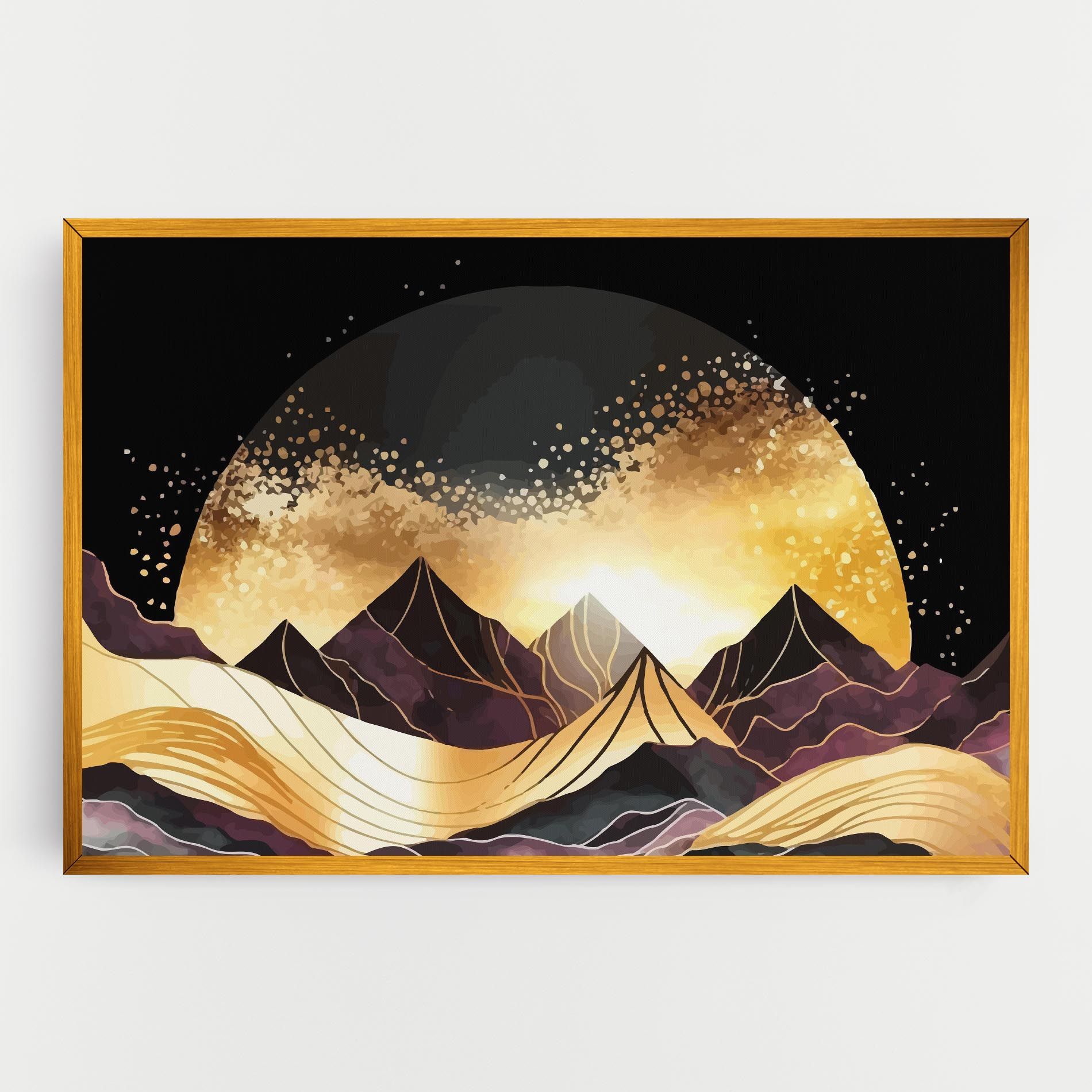 Purple Gold Mountain mockup 0