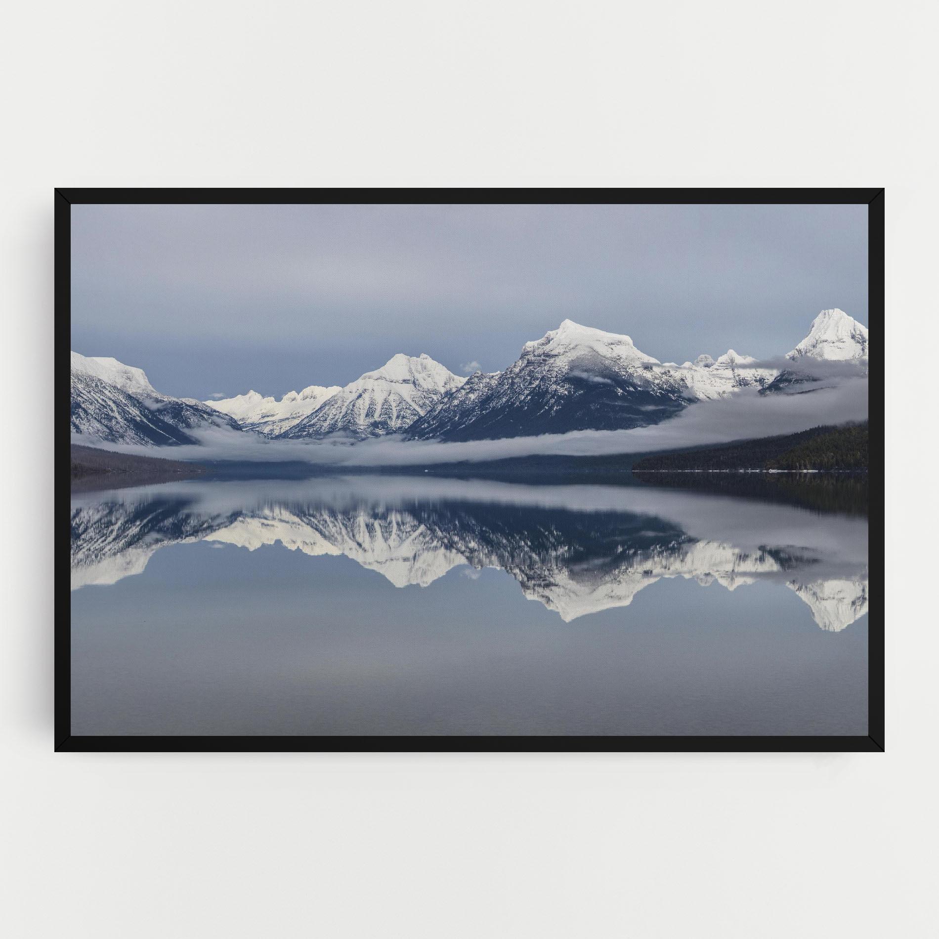Картина на платно Beautiful Snowy Mountain mockup 0