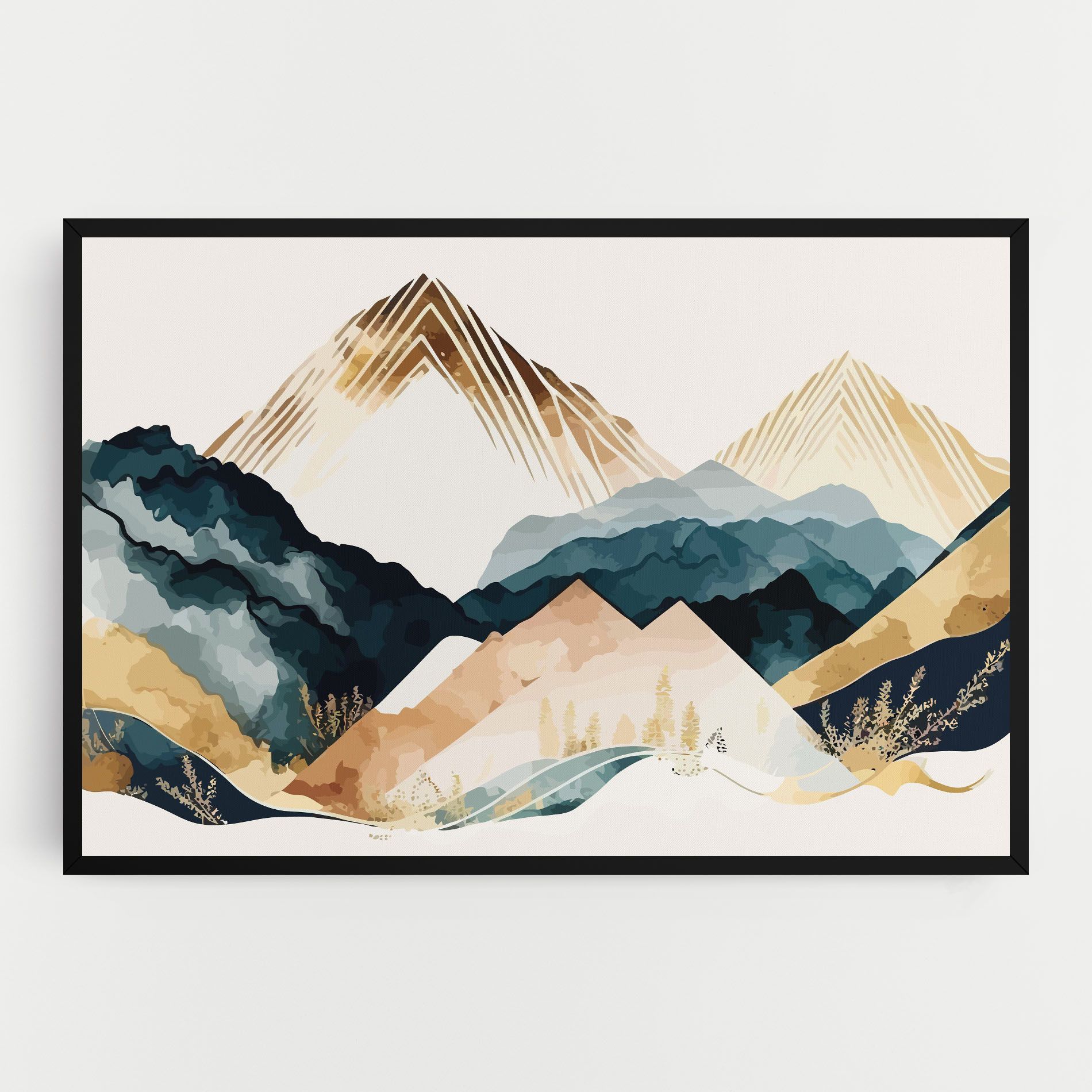 Gold Green Mountain mockup 0