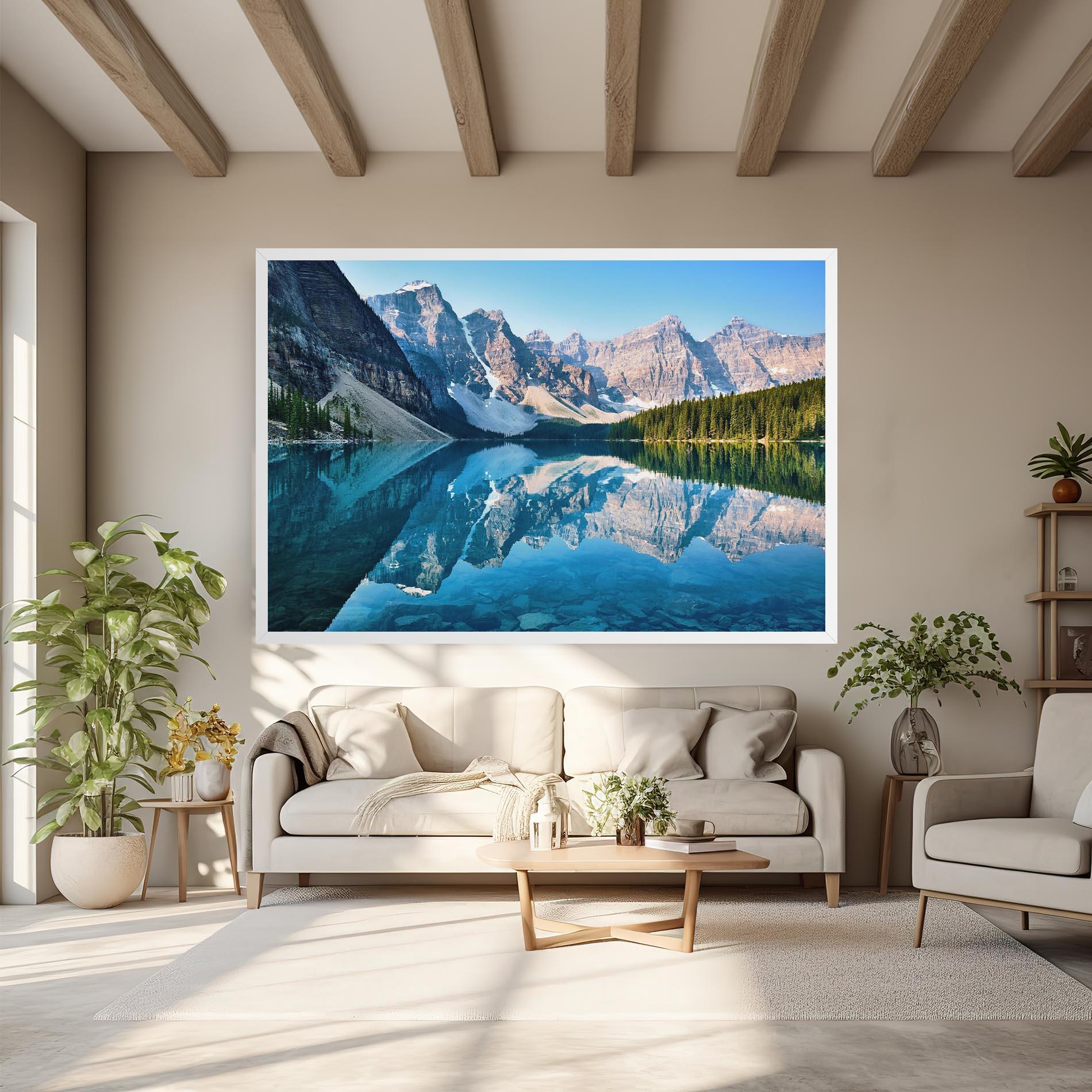 Картина на платно Mountain Crystal Lake mockup 6