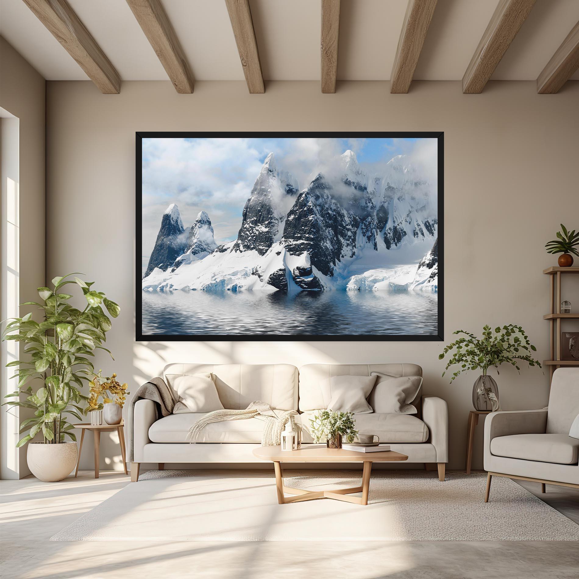 Картина на платно Glacial Mountains mockup 6