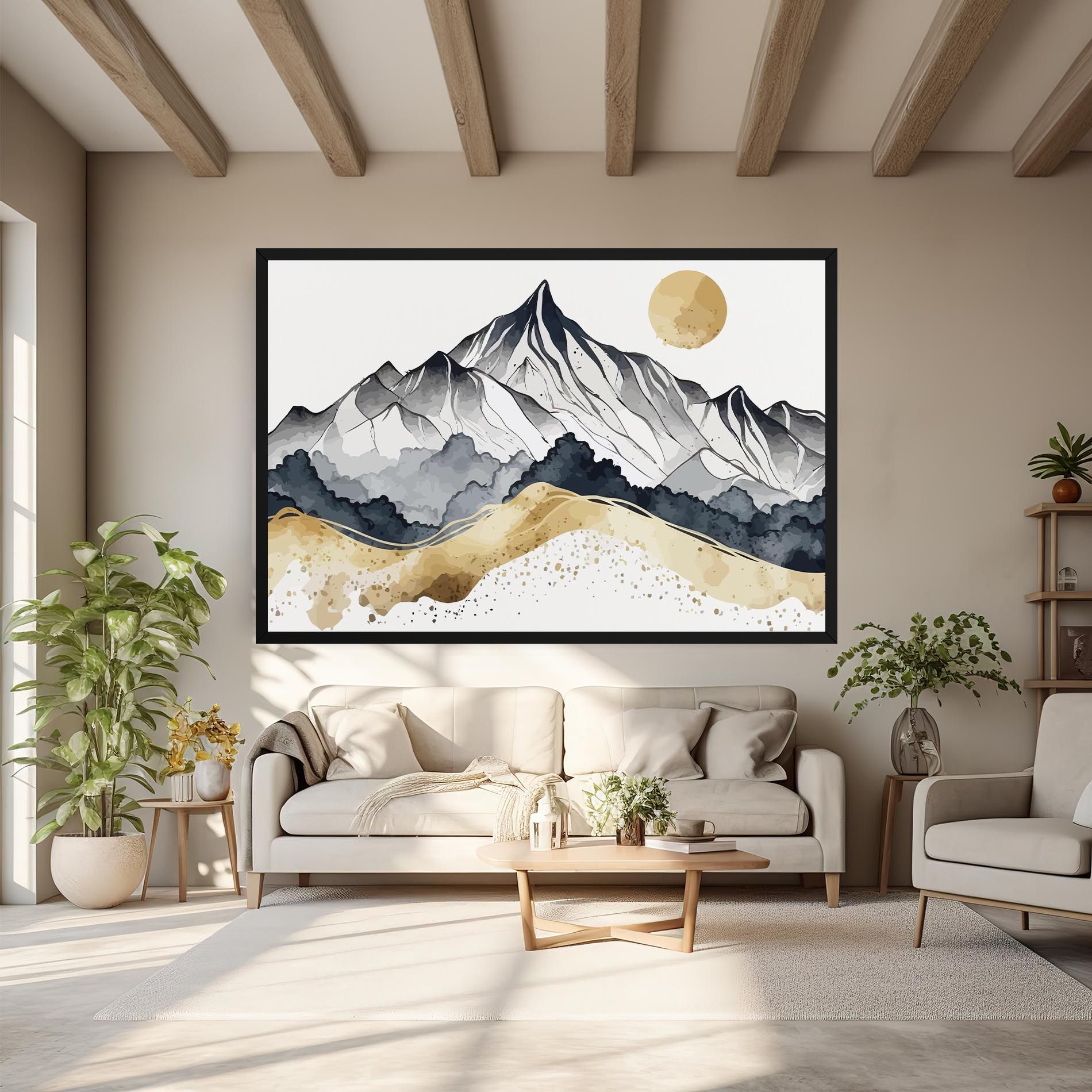 Grey Gold Mountain mockup 6