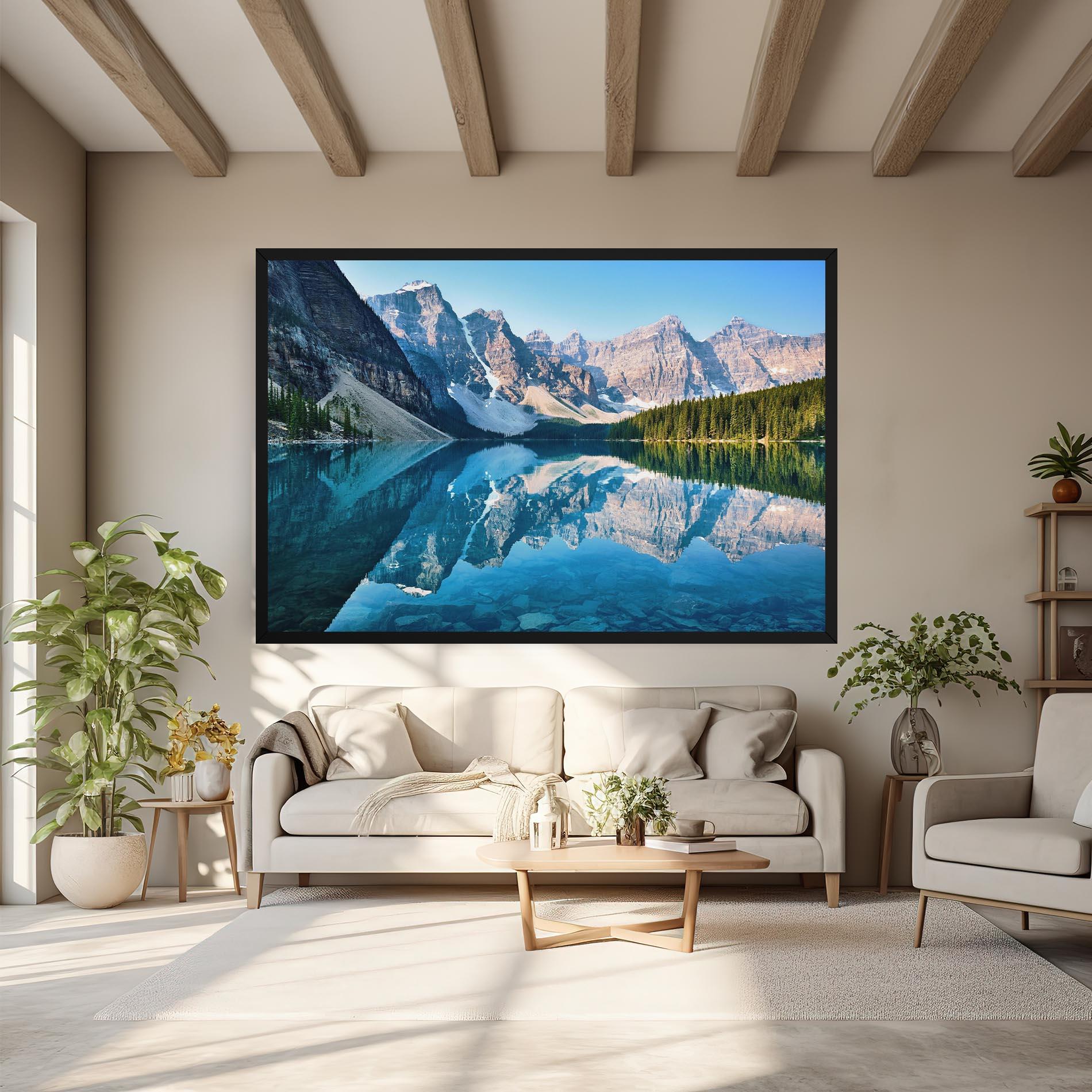 Картина на платно Mountain Crystal Lake mockup 6