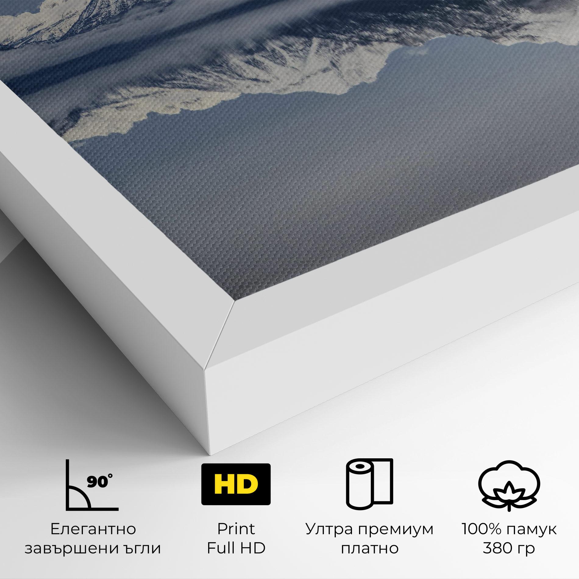 Картина на платно Beautiful Snowy Mountain mockup 4