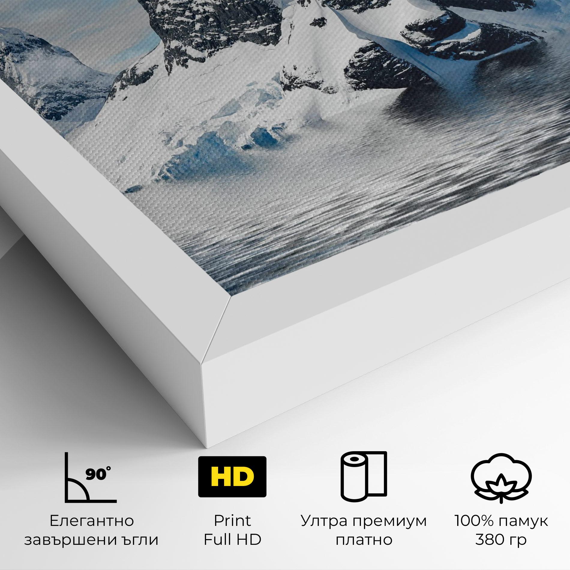 Картина на платно Glacial Mountains mockup 4
