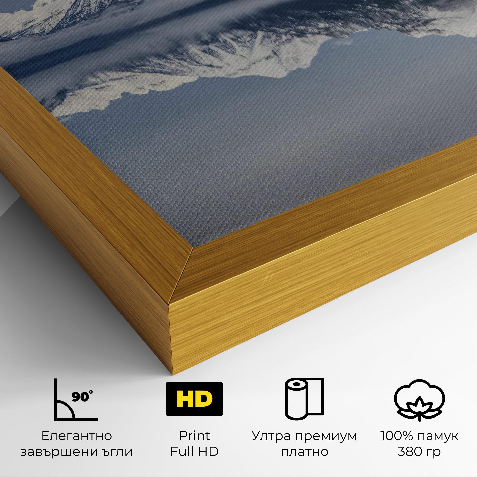 Картина на платно Beautiful Snowy Mountain mockup 4