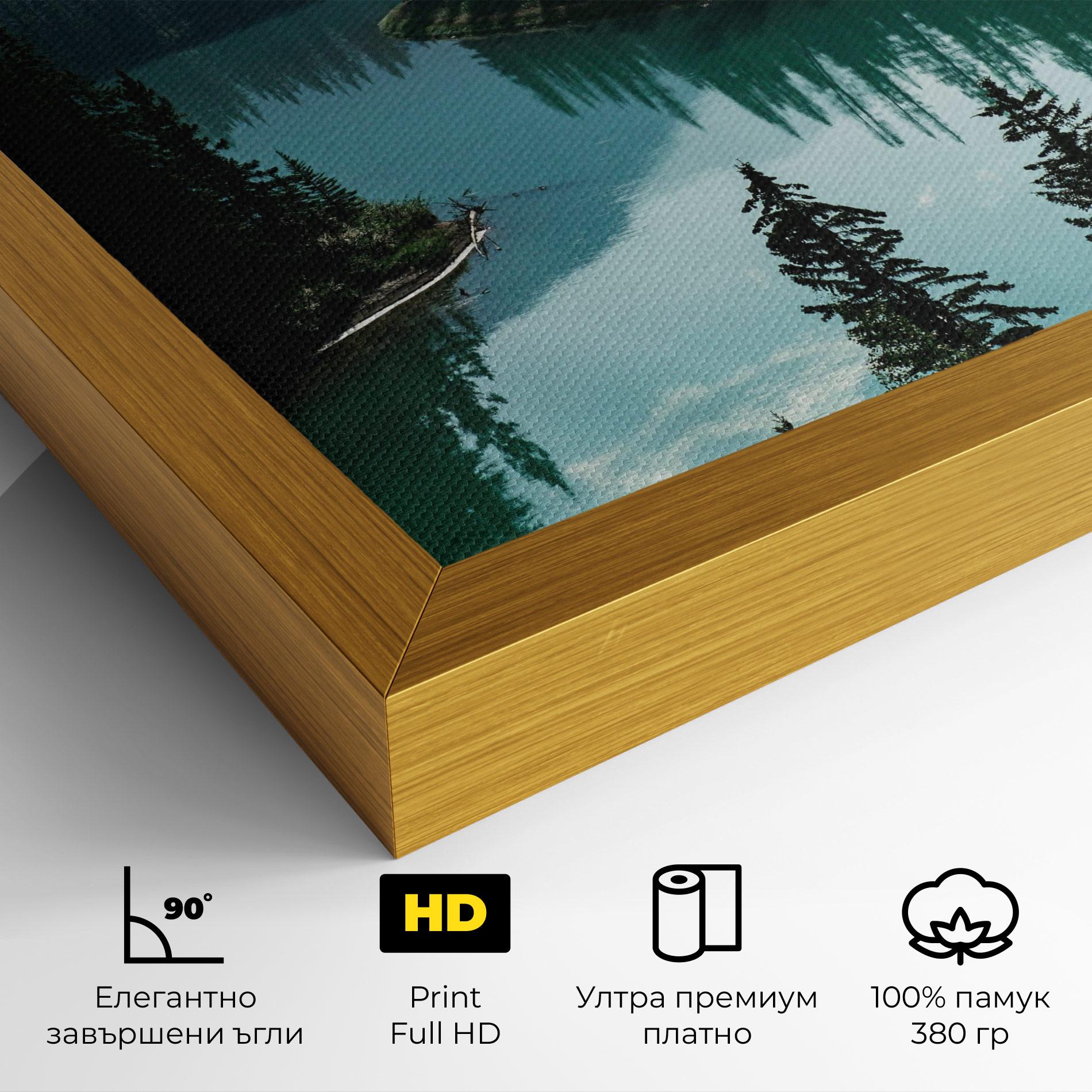 Картина на платно Crystal Lake mockup 4