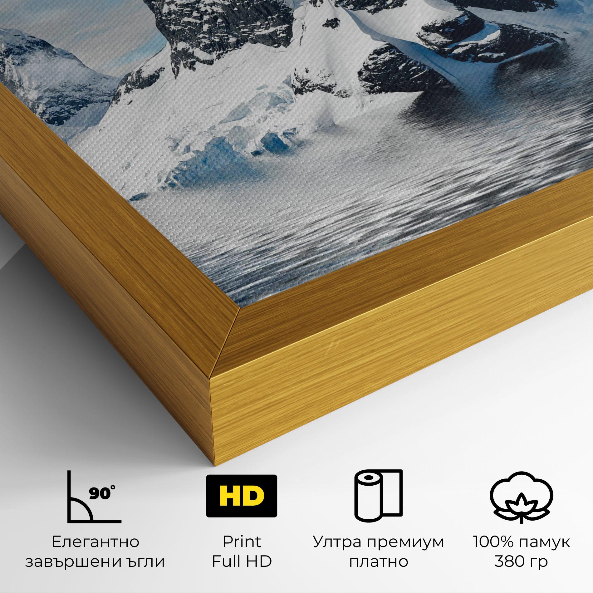 Картина на платно Glacial Mountains mockup 4
