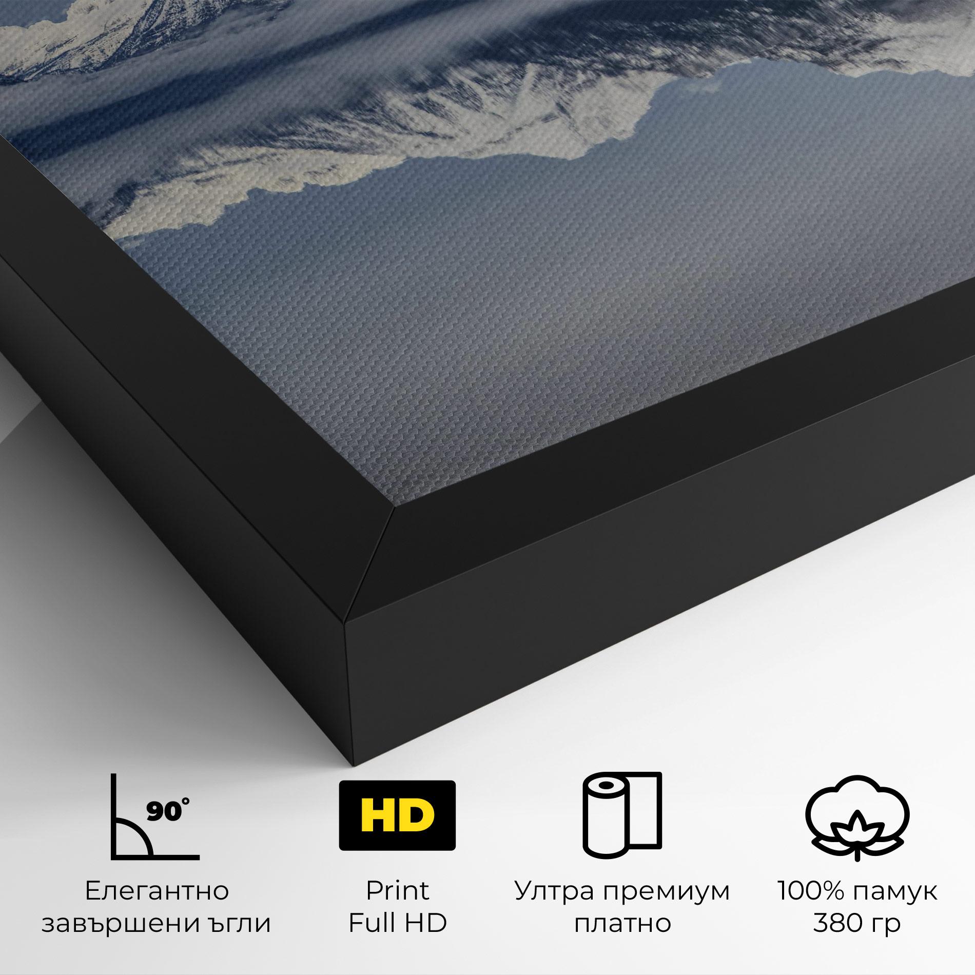 Картина на платно Beautiful Snowy Mountain mockup 4