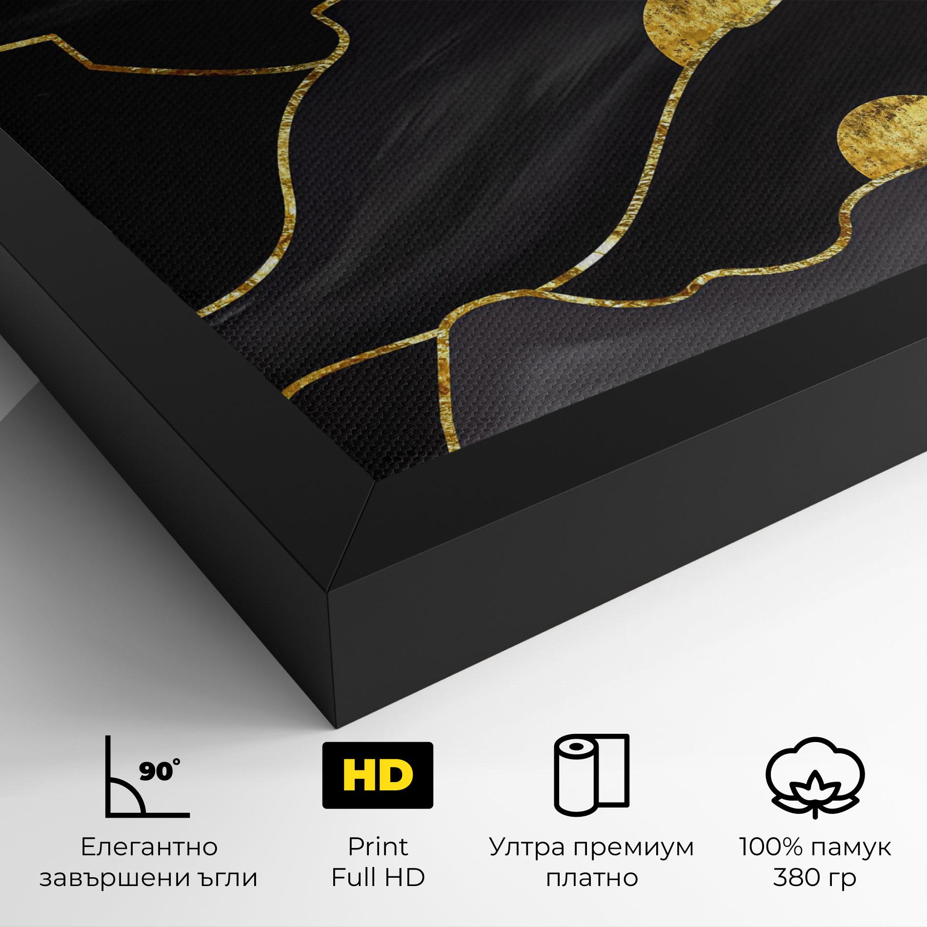 Картина на платно Black Moutains mockup 4