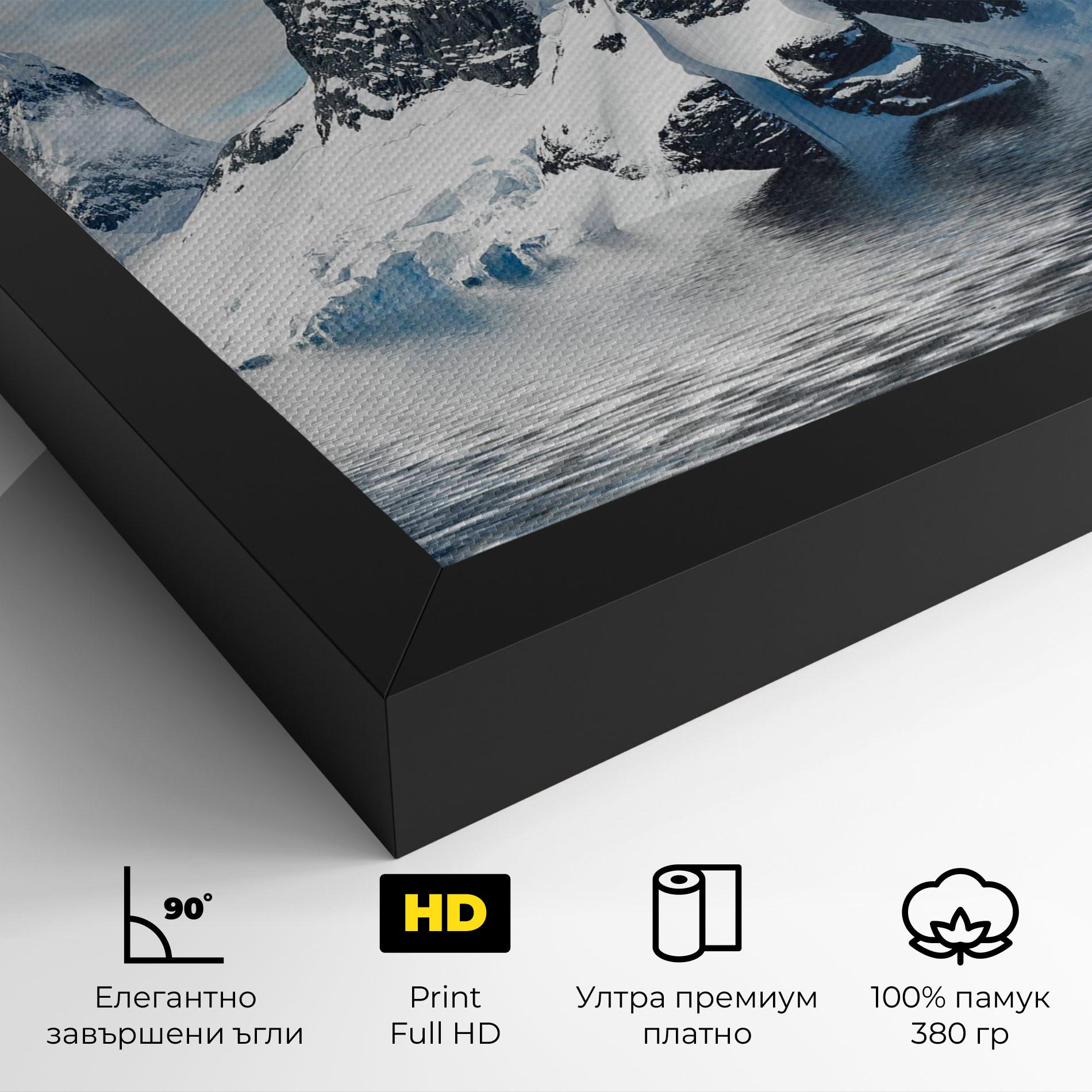 Картина на платно Glacial Mountains mockup 4