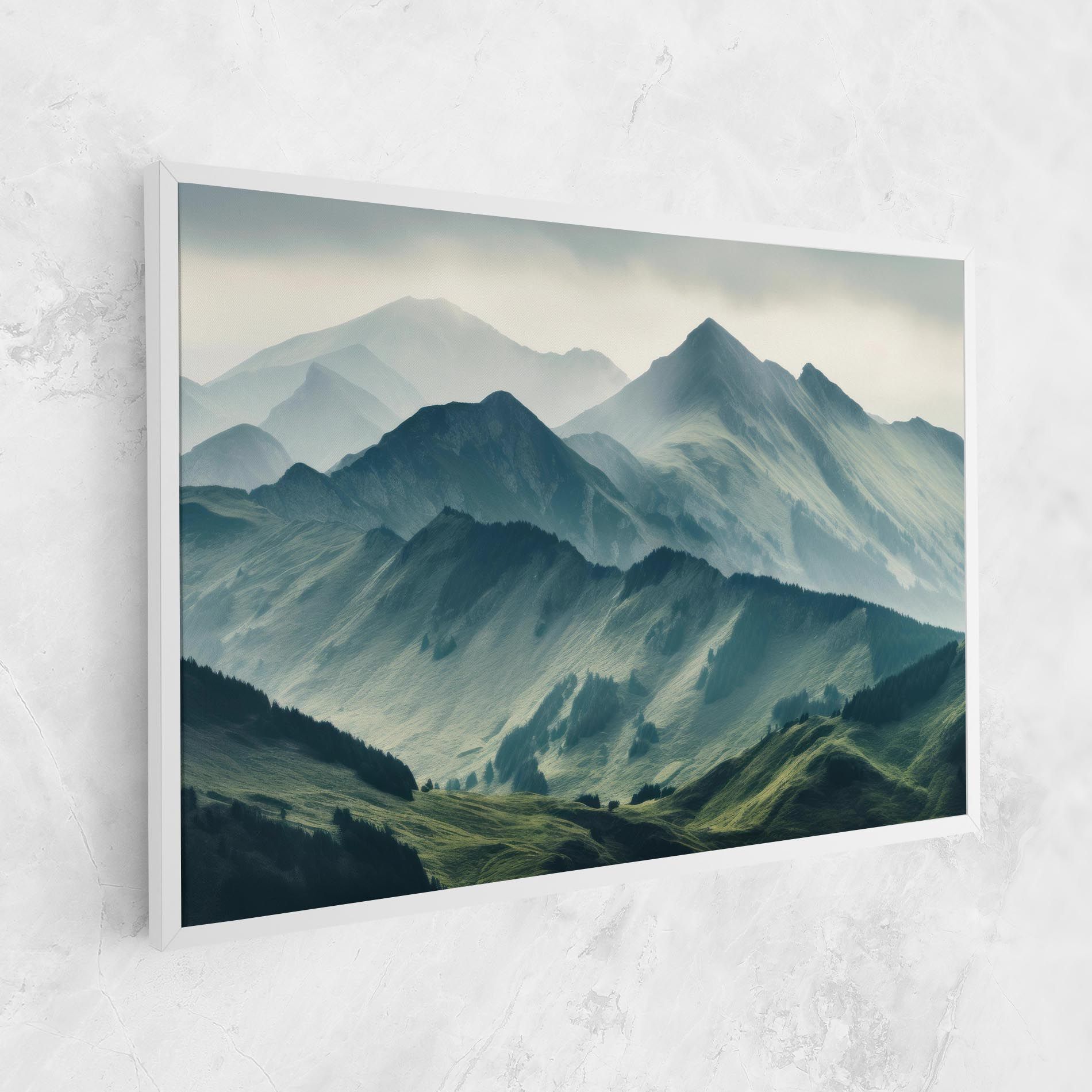 Amazing Foggy Mountain mockup 1