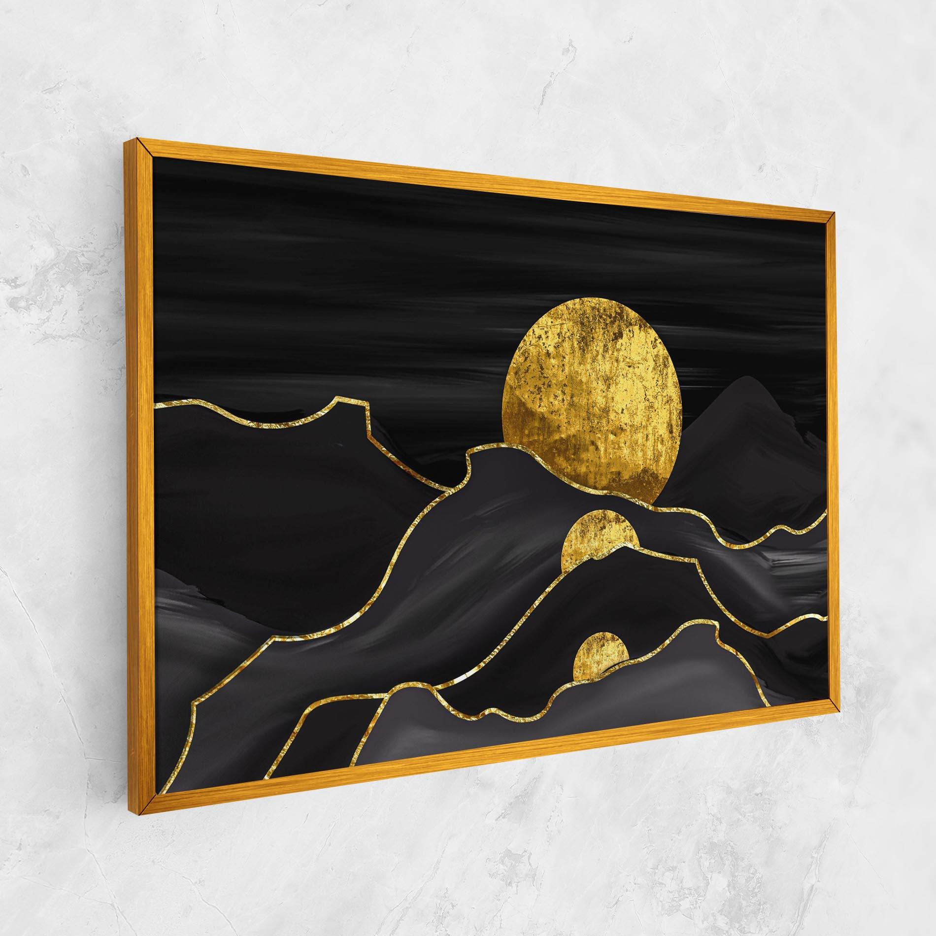 Картина на платно Black Moutains mockup 1