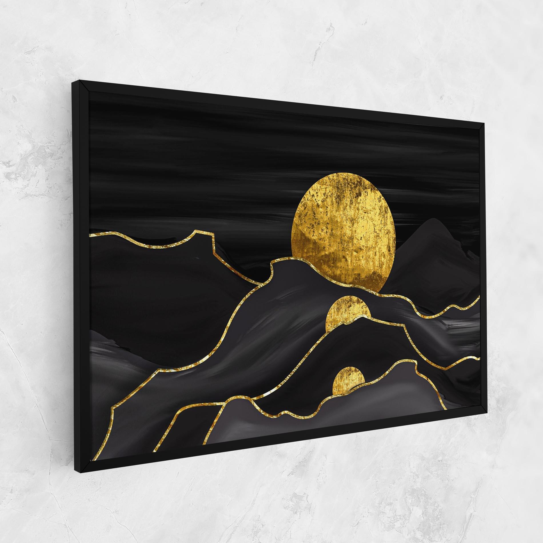 Картина на платно Black Moutains mockup 1