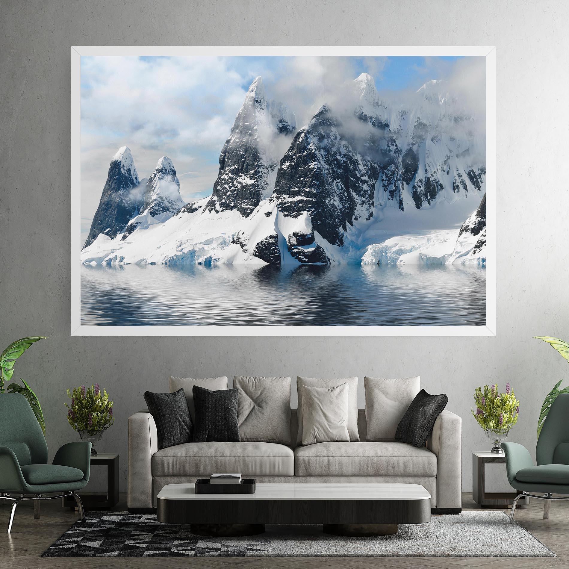 Картина на платно Glacial Mountains mockup 7
