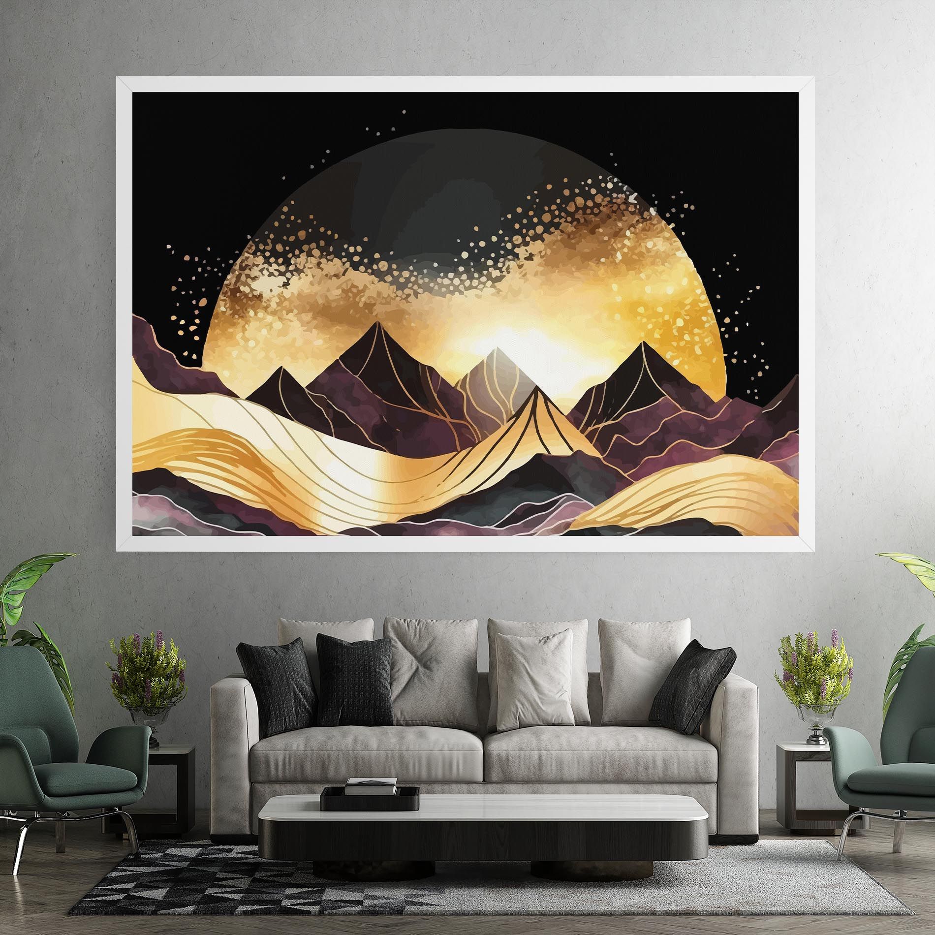 Purple Gold Mountain mockup 7