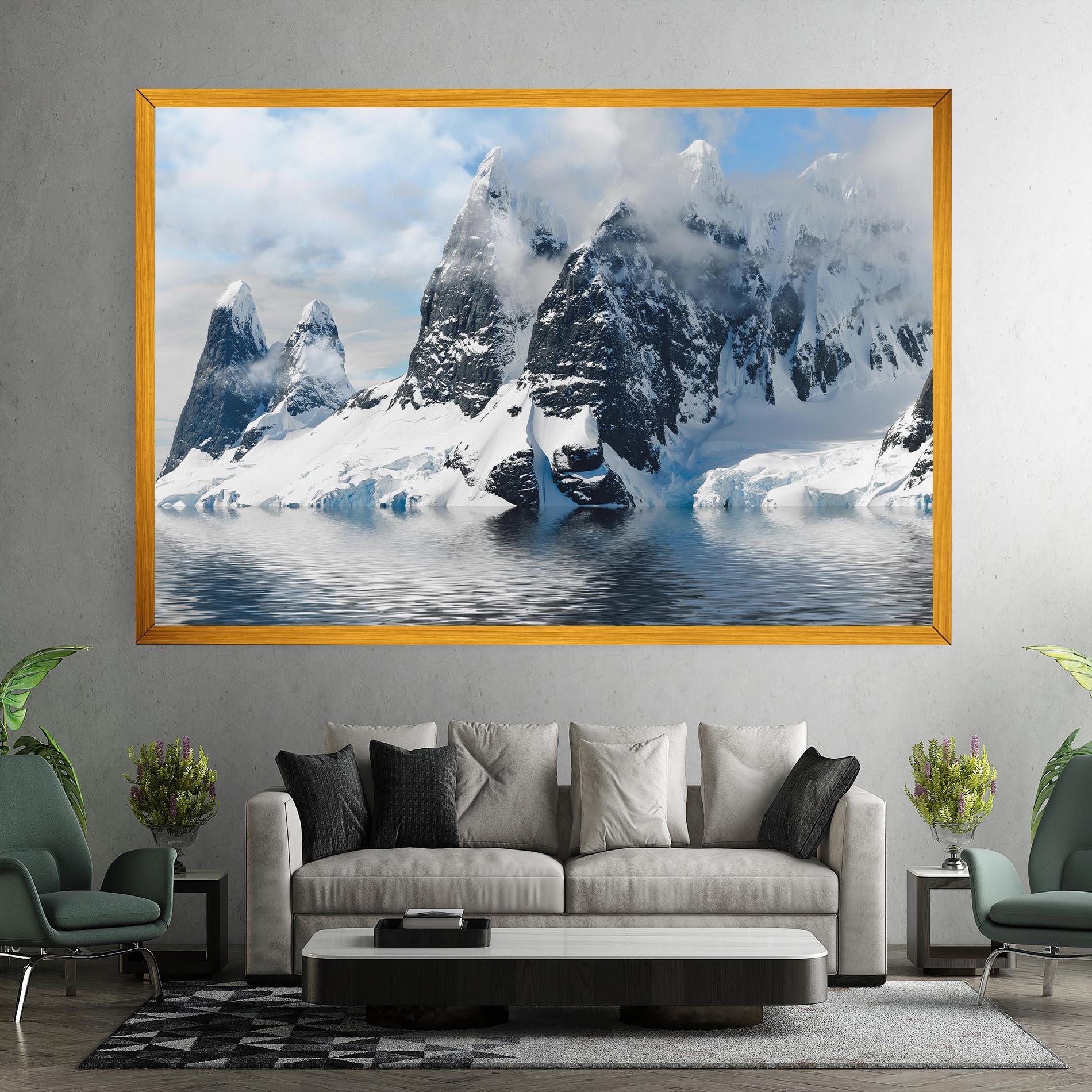Картина на платно Glacial Mountains mockup 7