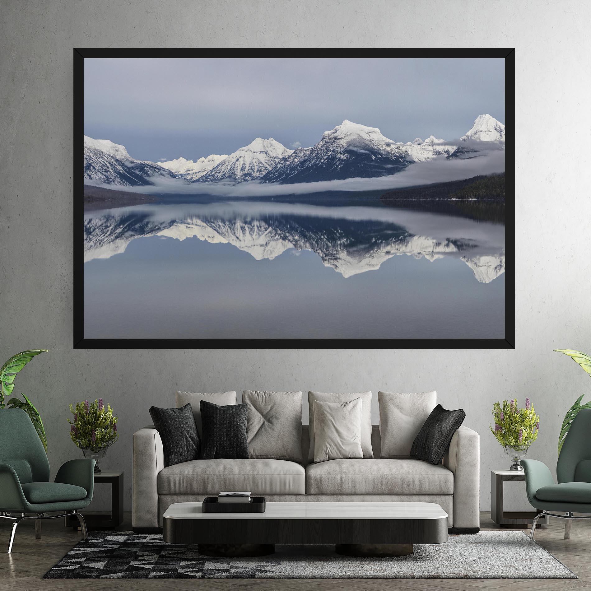 Картина на платно Beautiful Snowy Mountain mockup 7