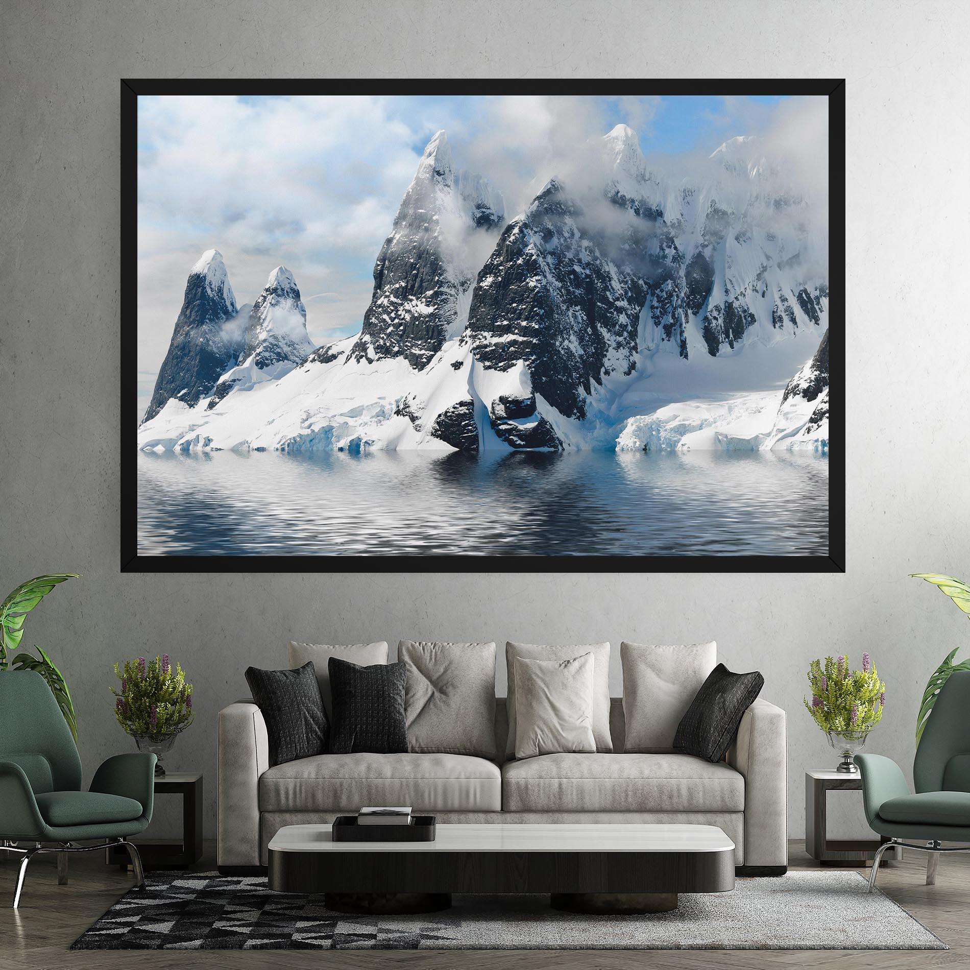 Картина на платно Glacial Mountains mockup 7