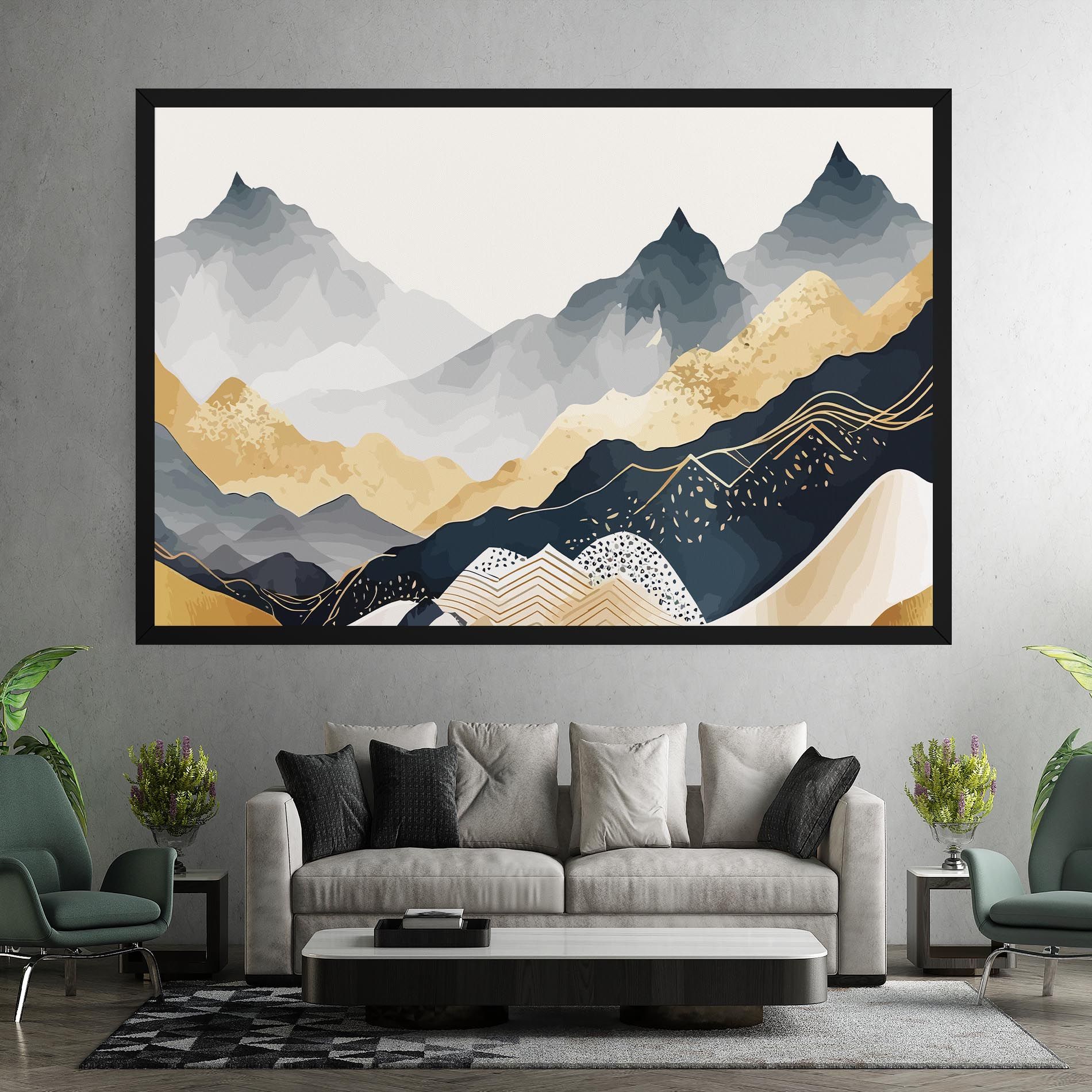 Gold Grey Mountain mockup 7