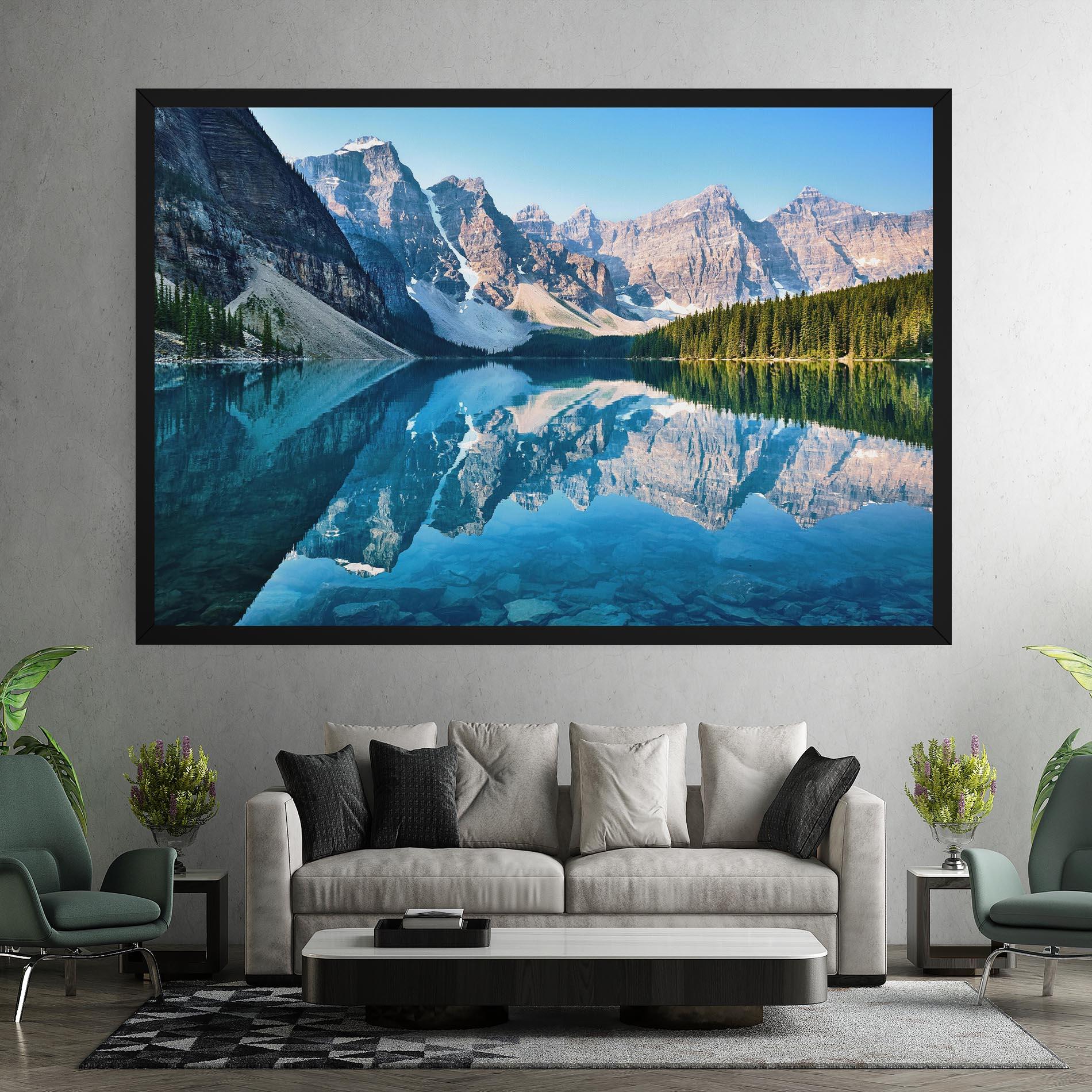 Картина на платно Mountain Crystal Lake mockup 7