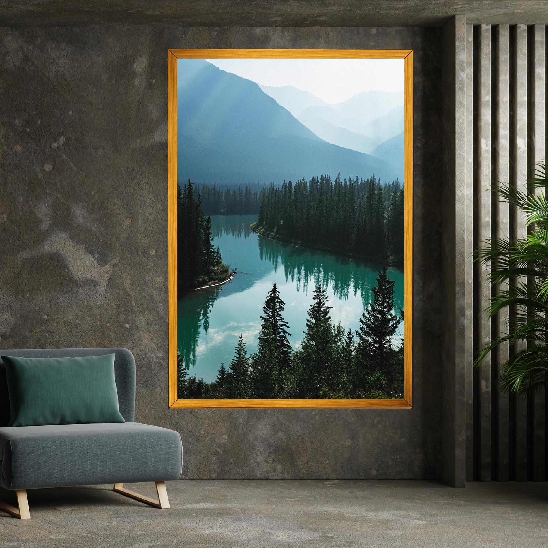 Картина на платно Crystal Lake mockup 7