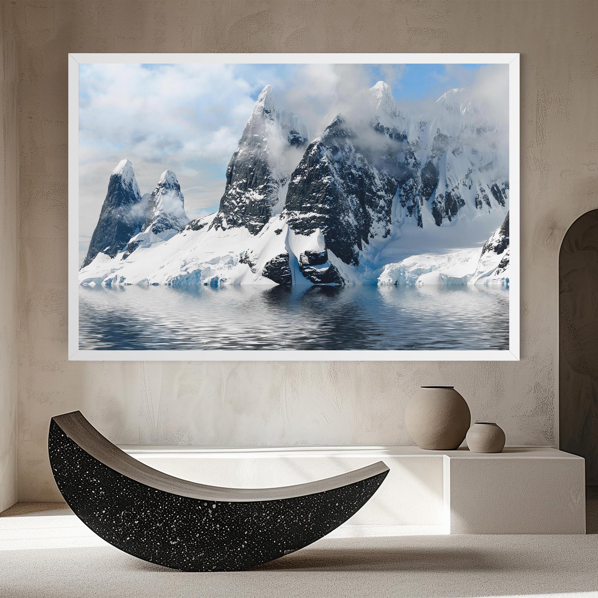 Картина на платно Glacial Mountains mockup 8