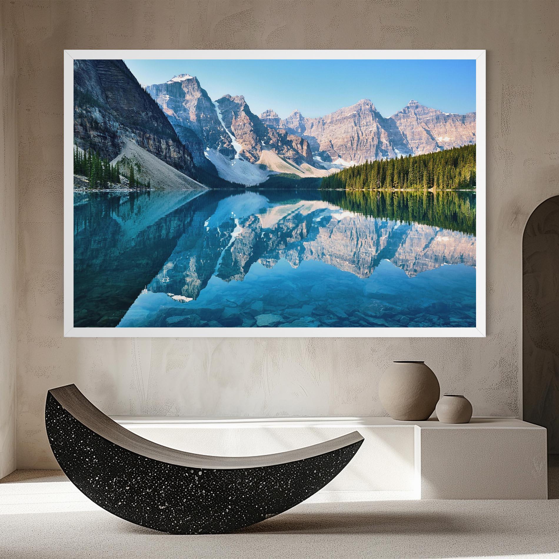 Картина на платно Mountain Crystal Lake mockup 8