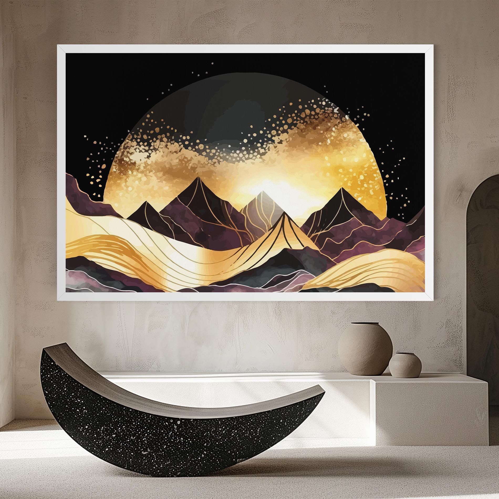 Purple Gold Mountain mockup 8