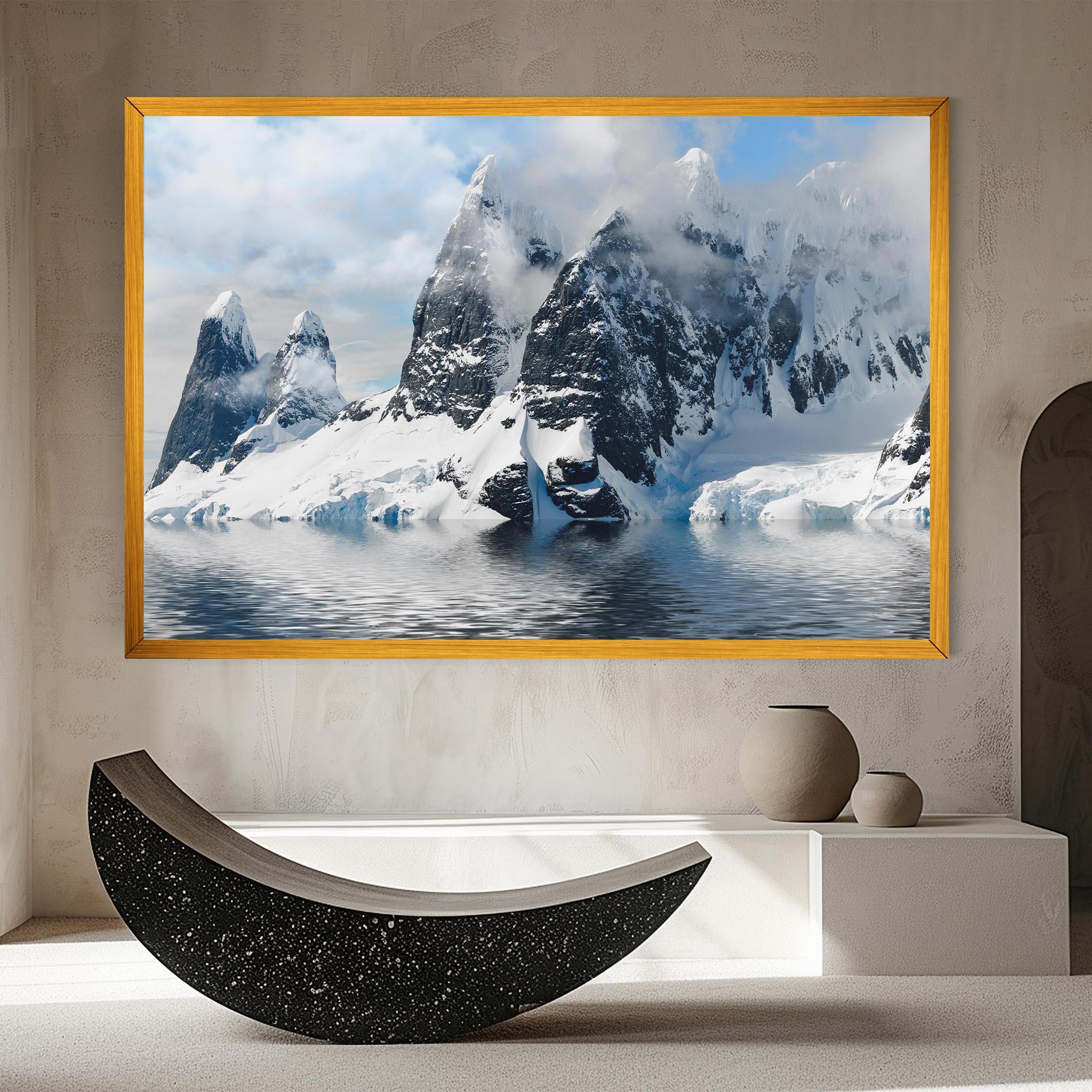 Картина на платно Glacial Mountains mockup 8