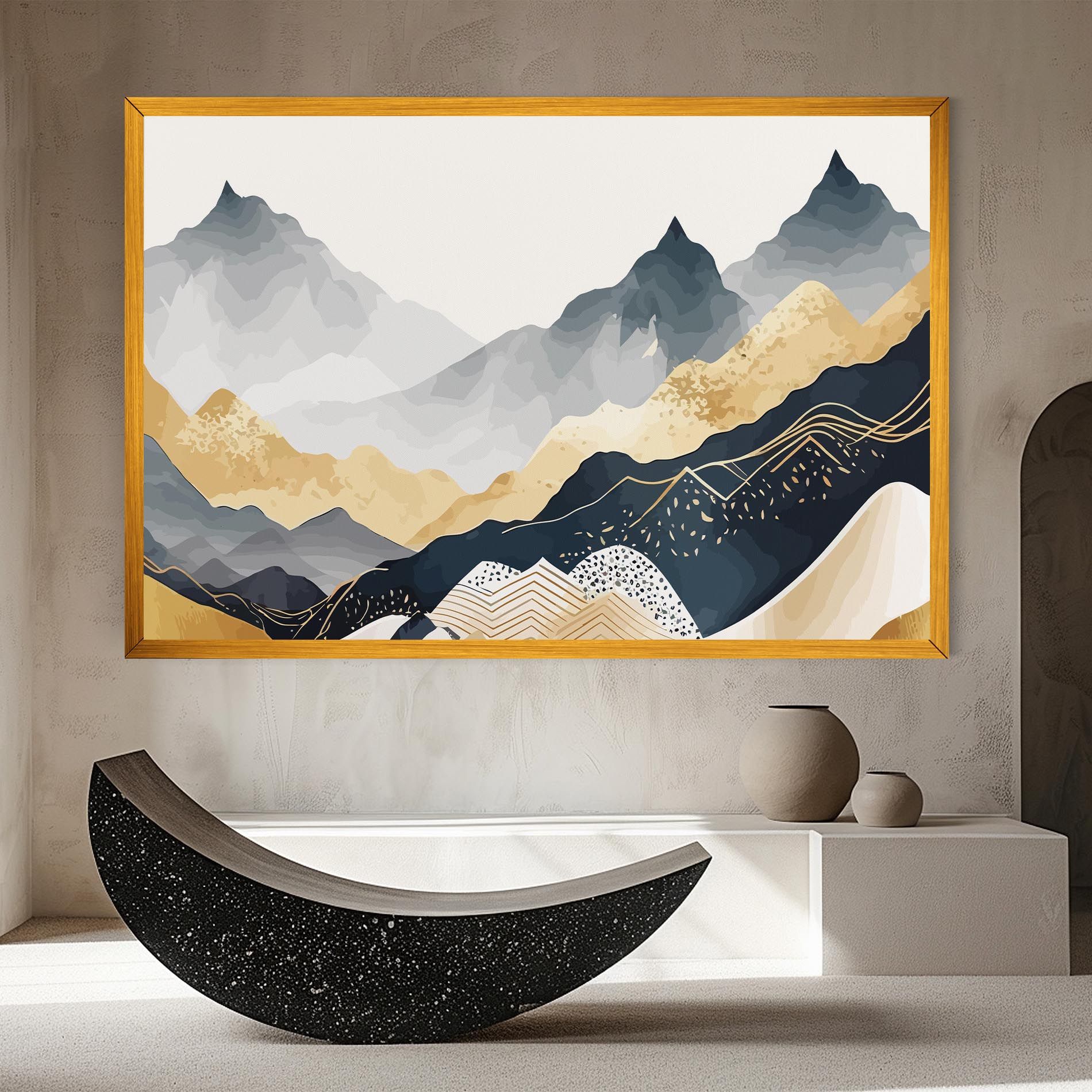 Gold Grey Mountain mockup 8