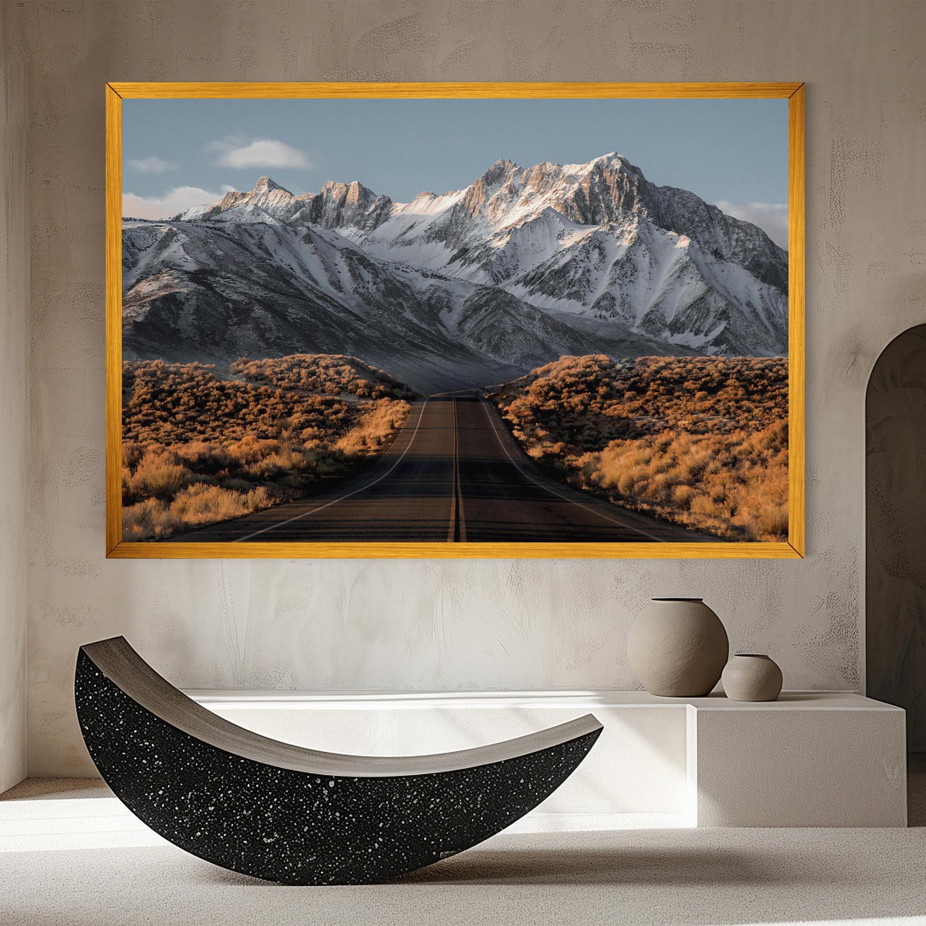 Картина на платно Nice Mountain Road mockup 8