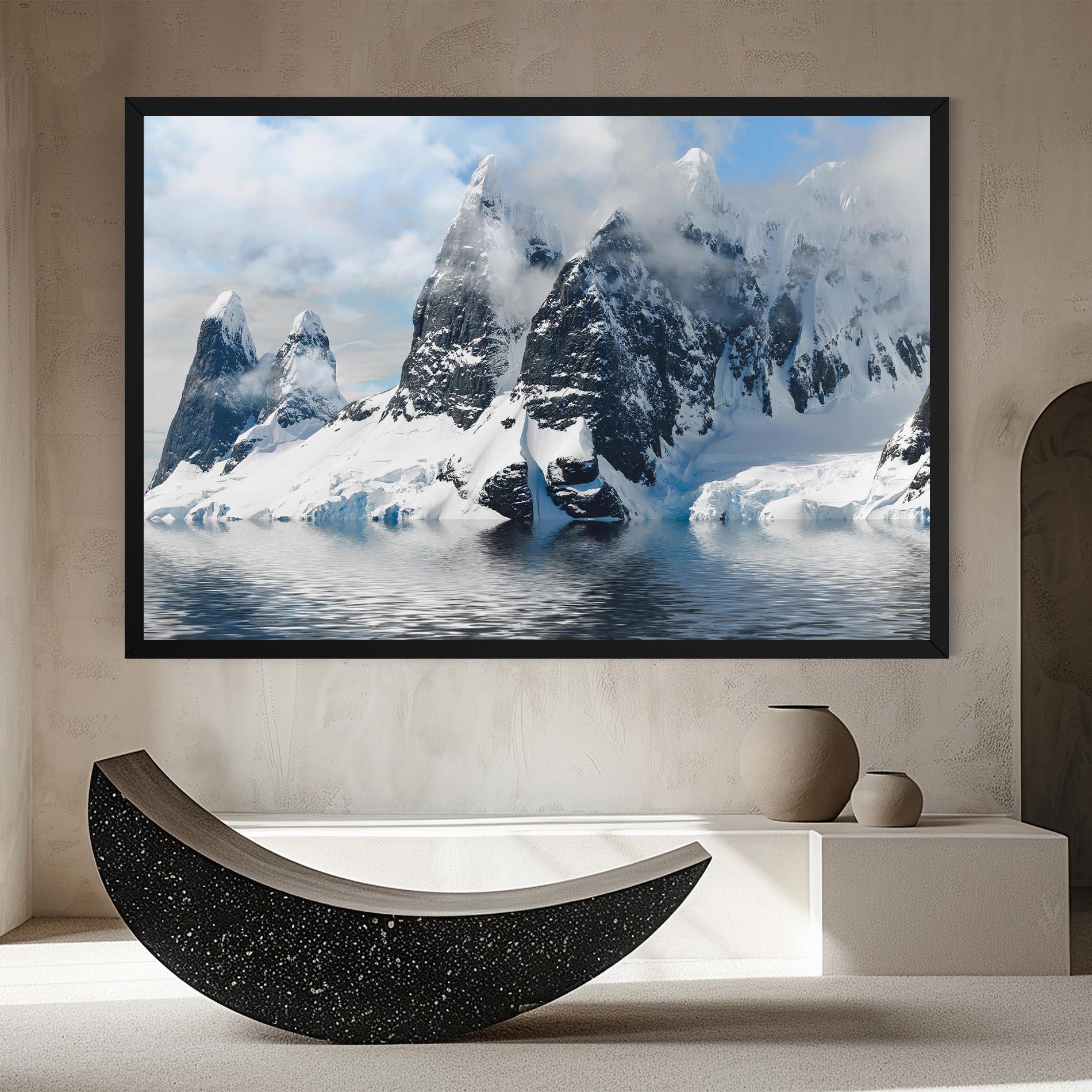 Картина на платно Glacial Mountains mockup 8
