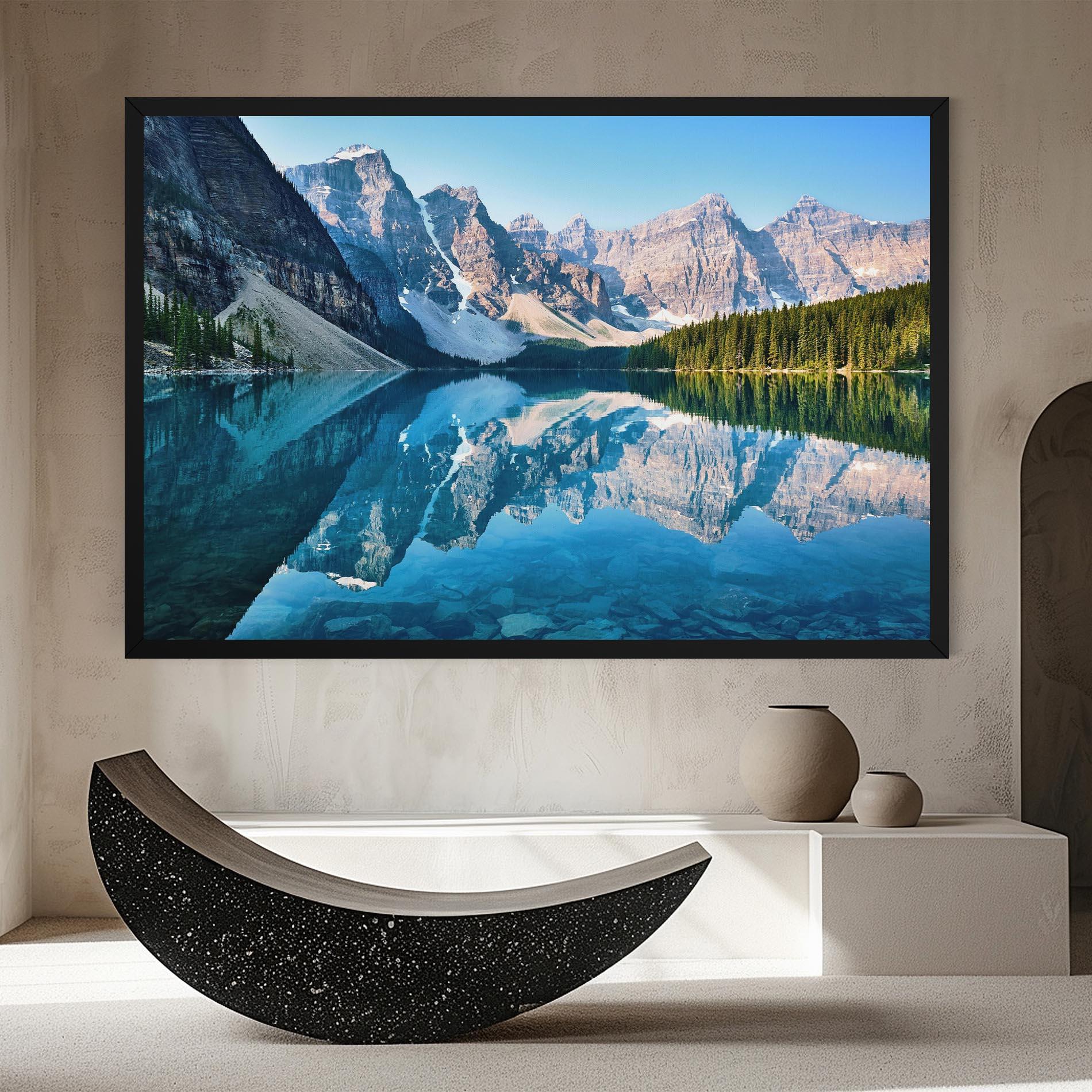 Картина на платно Mountain Crystal Lake mockup 8