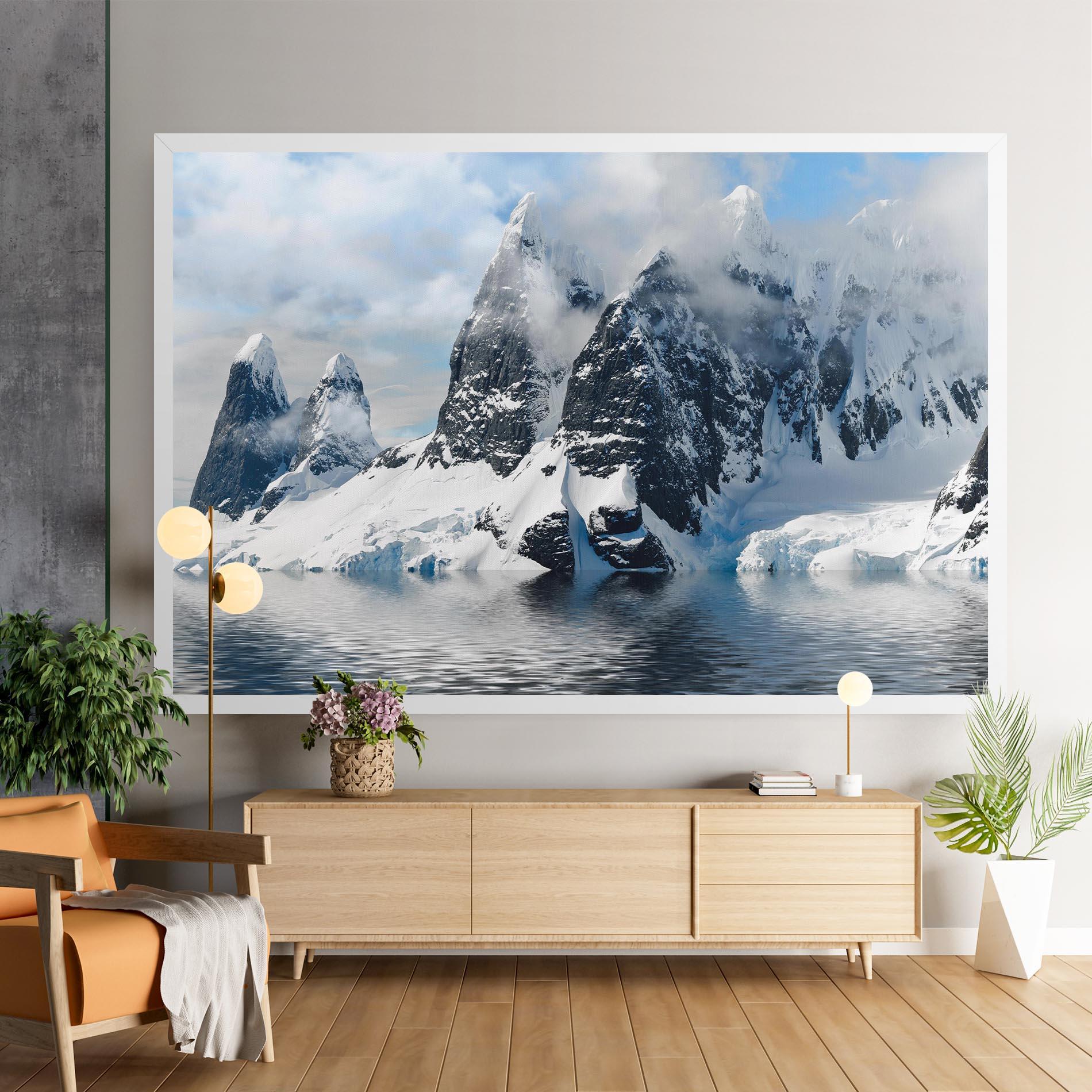 Картина на платно Glacial Mountains mockup 9