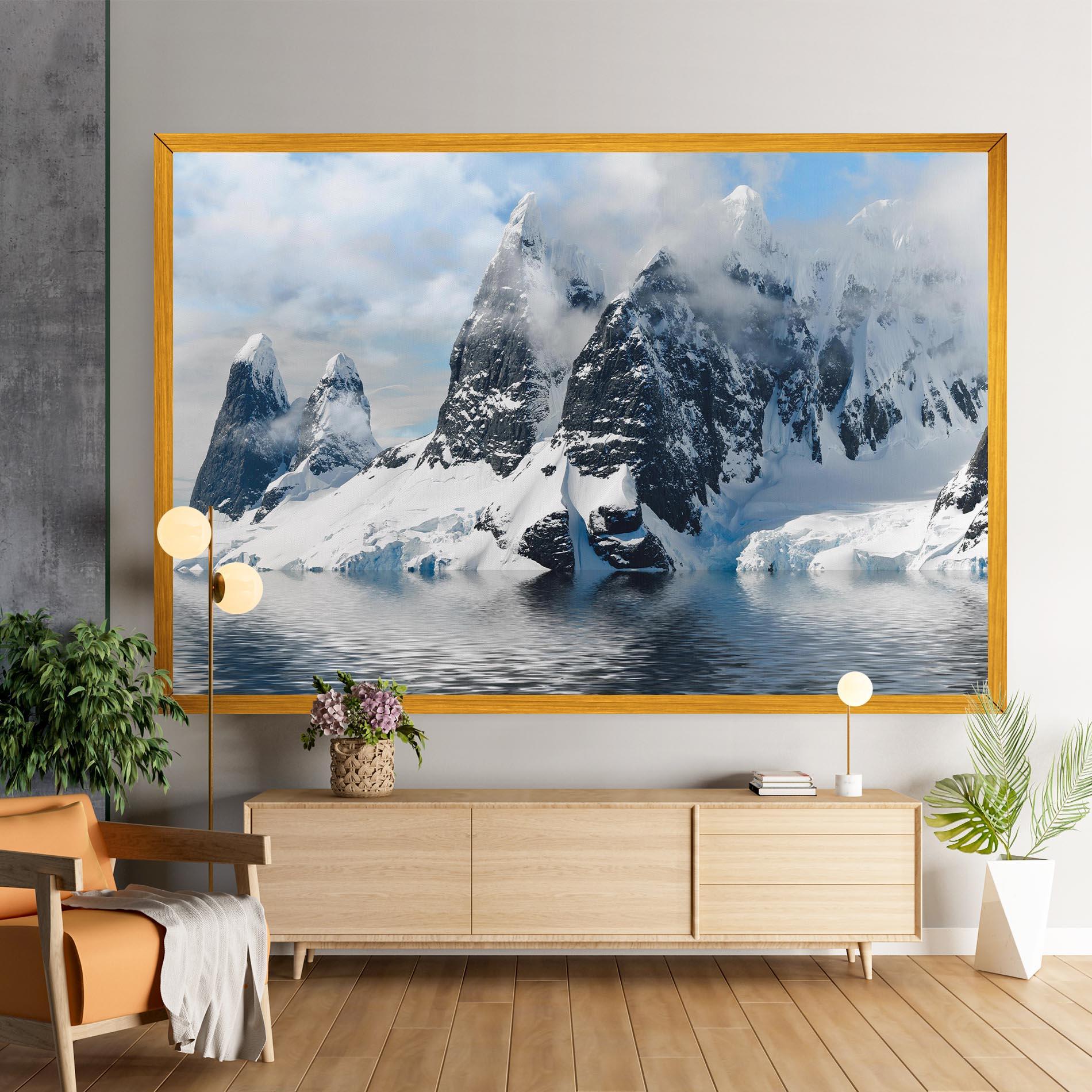 Картина на платно Glacial Mountains mockup 9