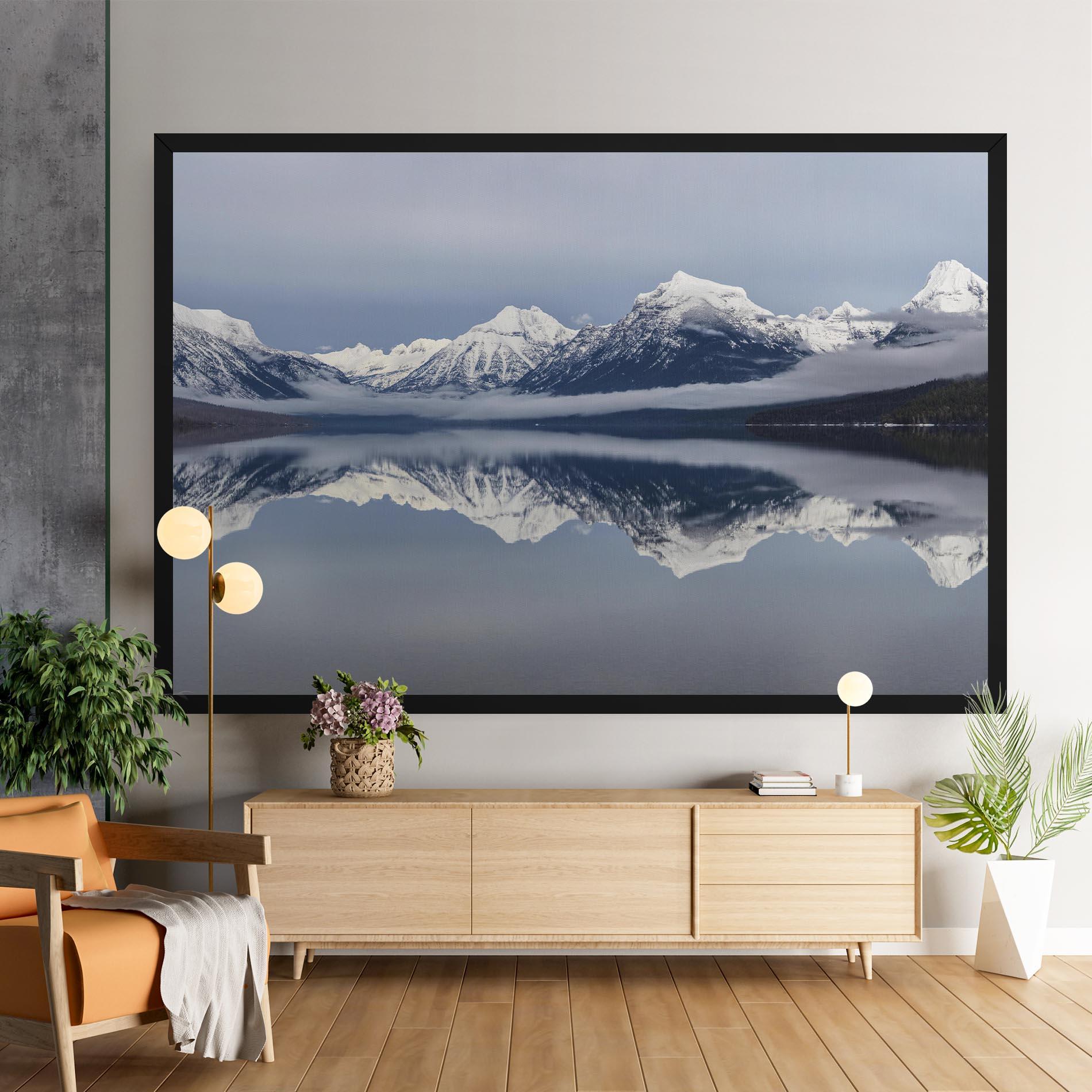 Картина на платно Beautiful Snowy Mountain mockup 9