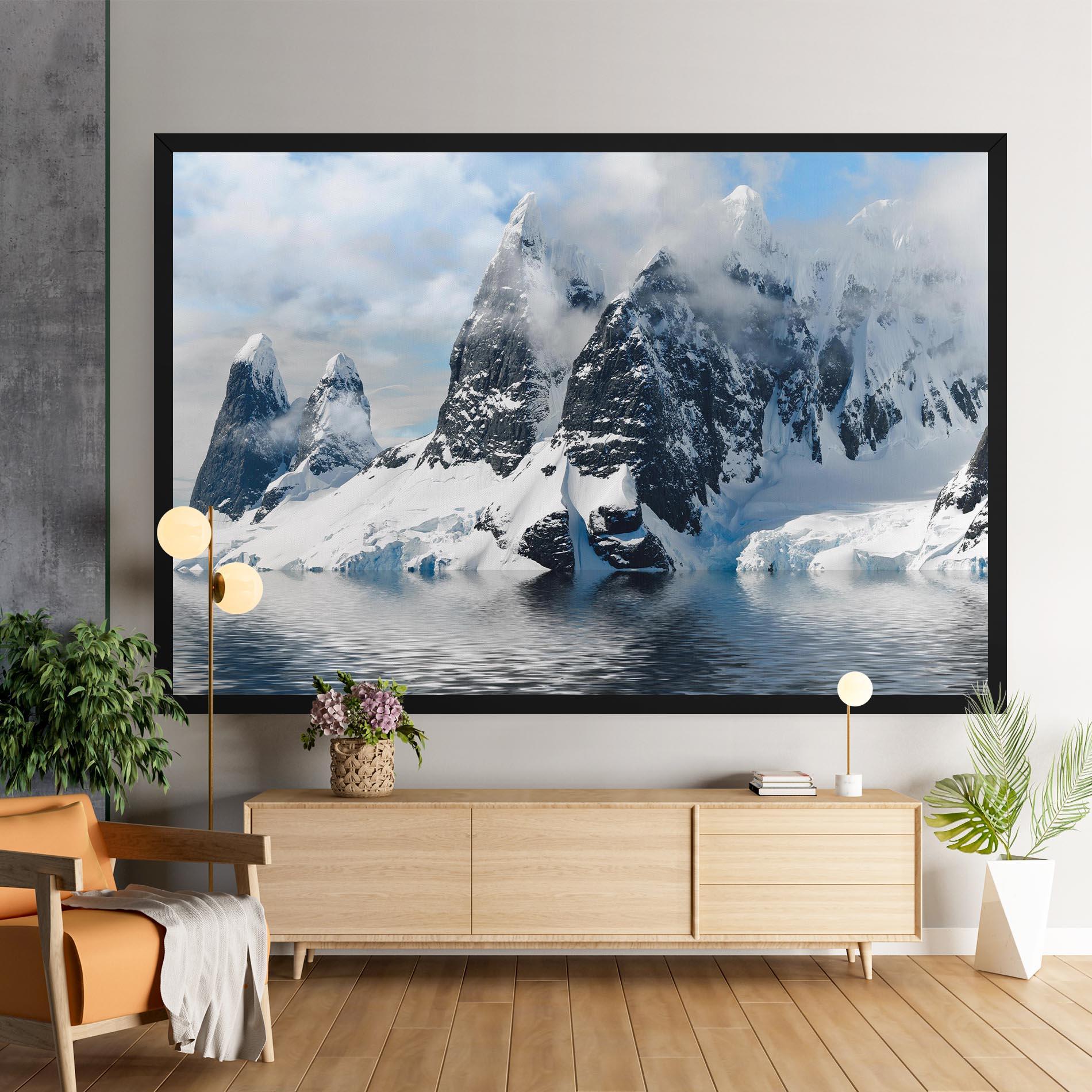 Картина на платно Glacial Mountains mockup 9